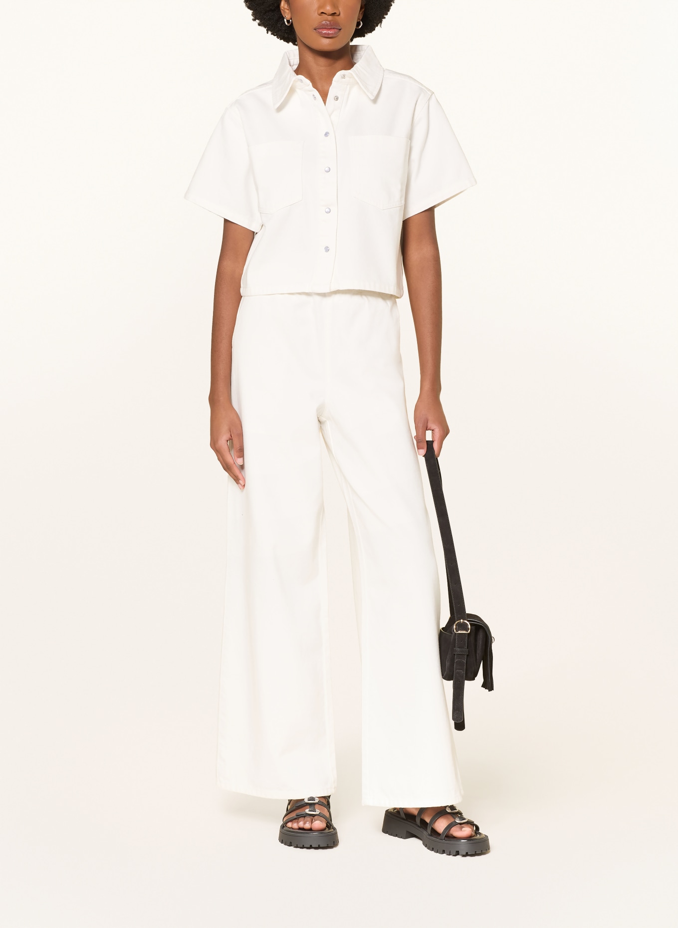 MRS & HUGS Jeansbluse: KHAKI