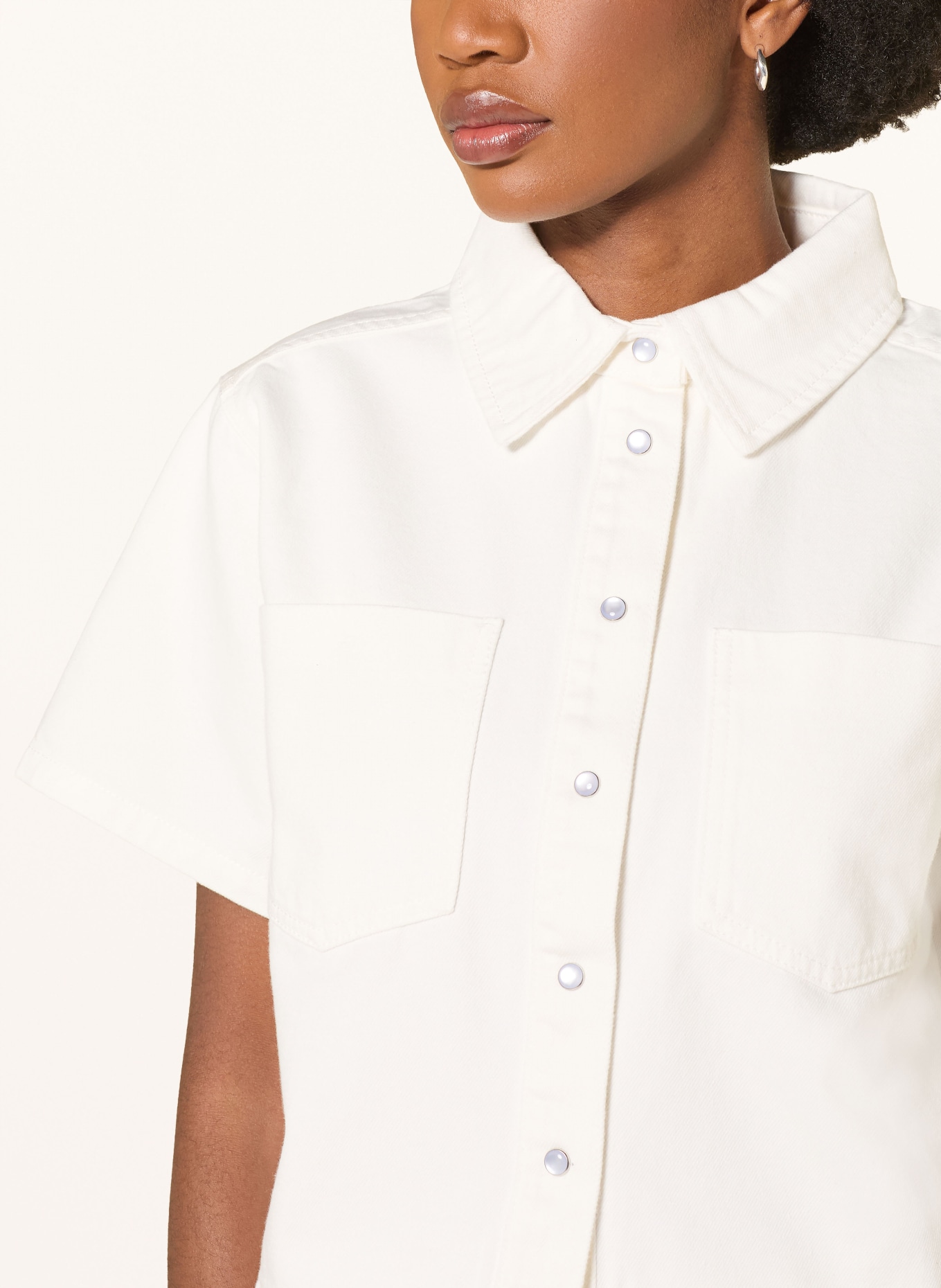 MRS & HUGS Jeansbluse: KHAKI