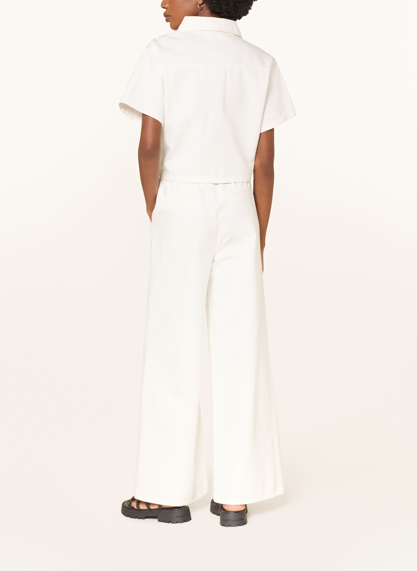 MRS & HUGS Marlenehose: WEISS