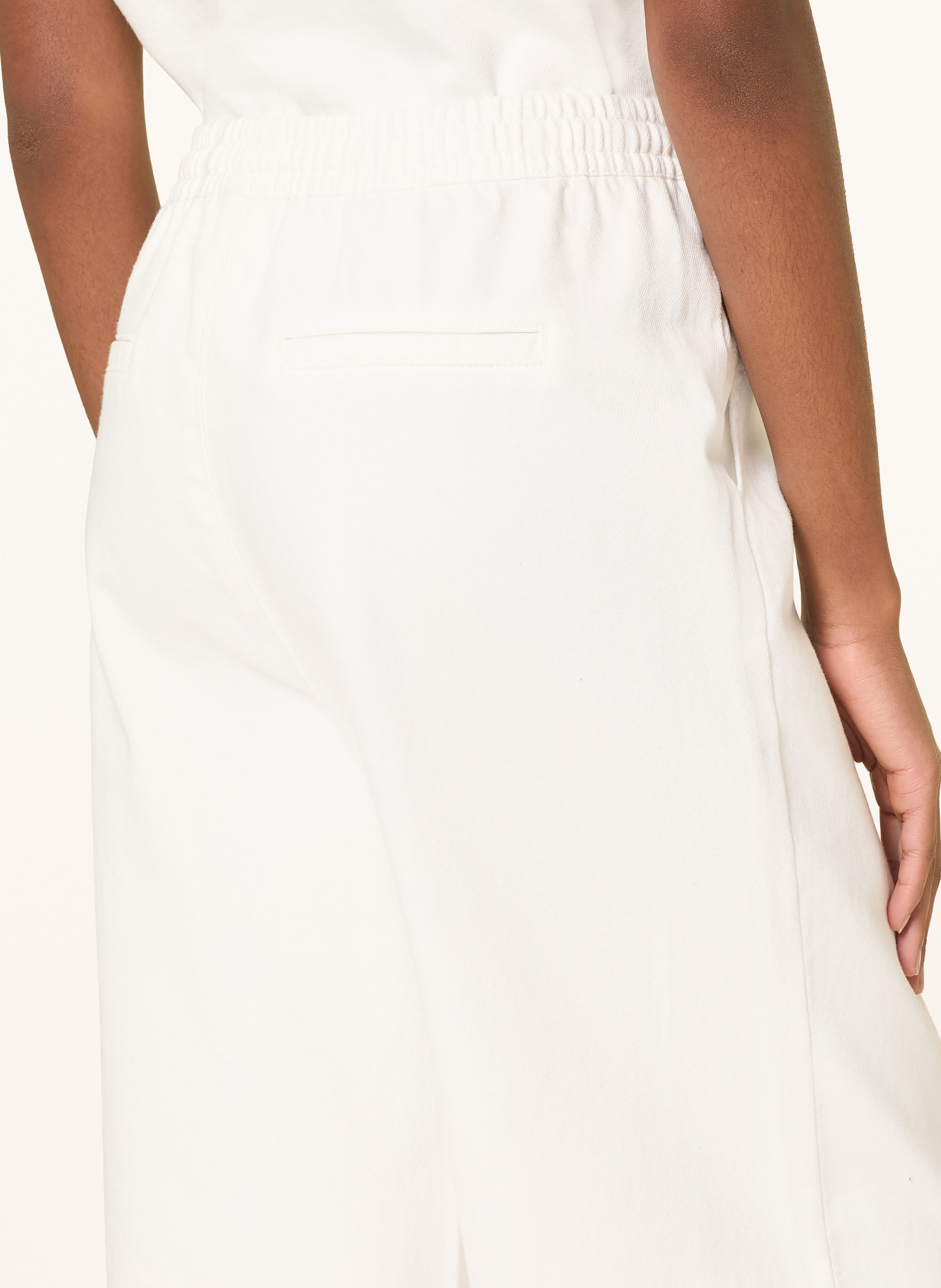 MRS & HUGS Marlenehose: WEISS