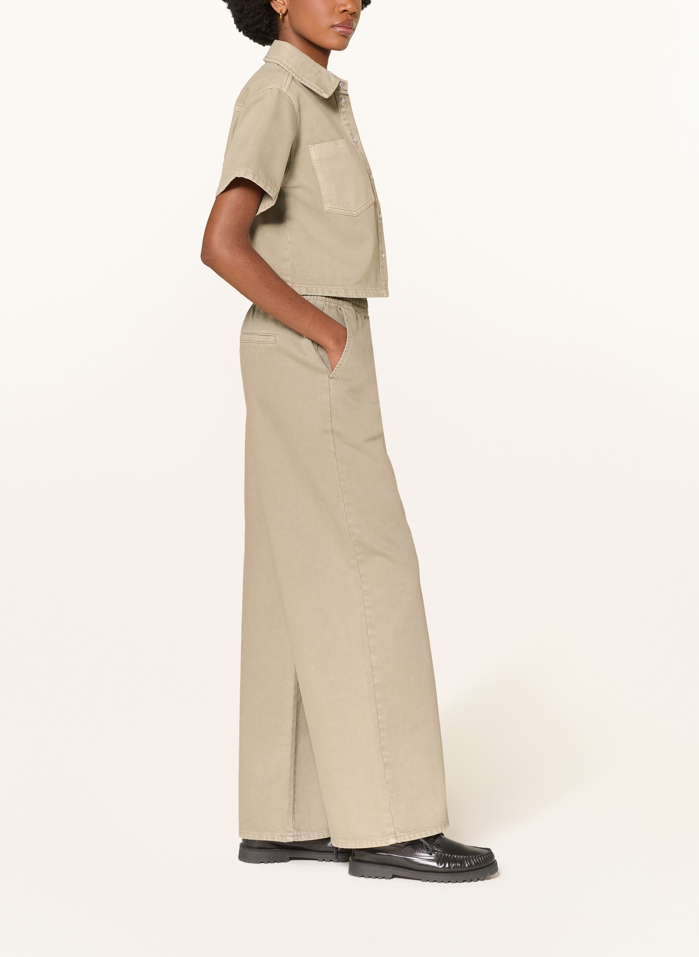 MRS & HUGS kalhoty Marlene: KHAKI