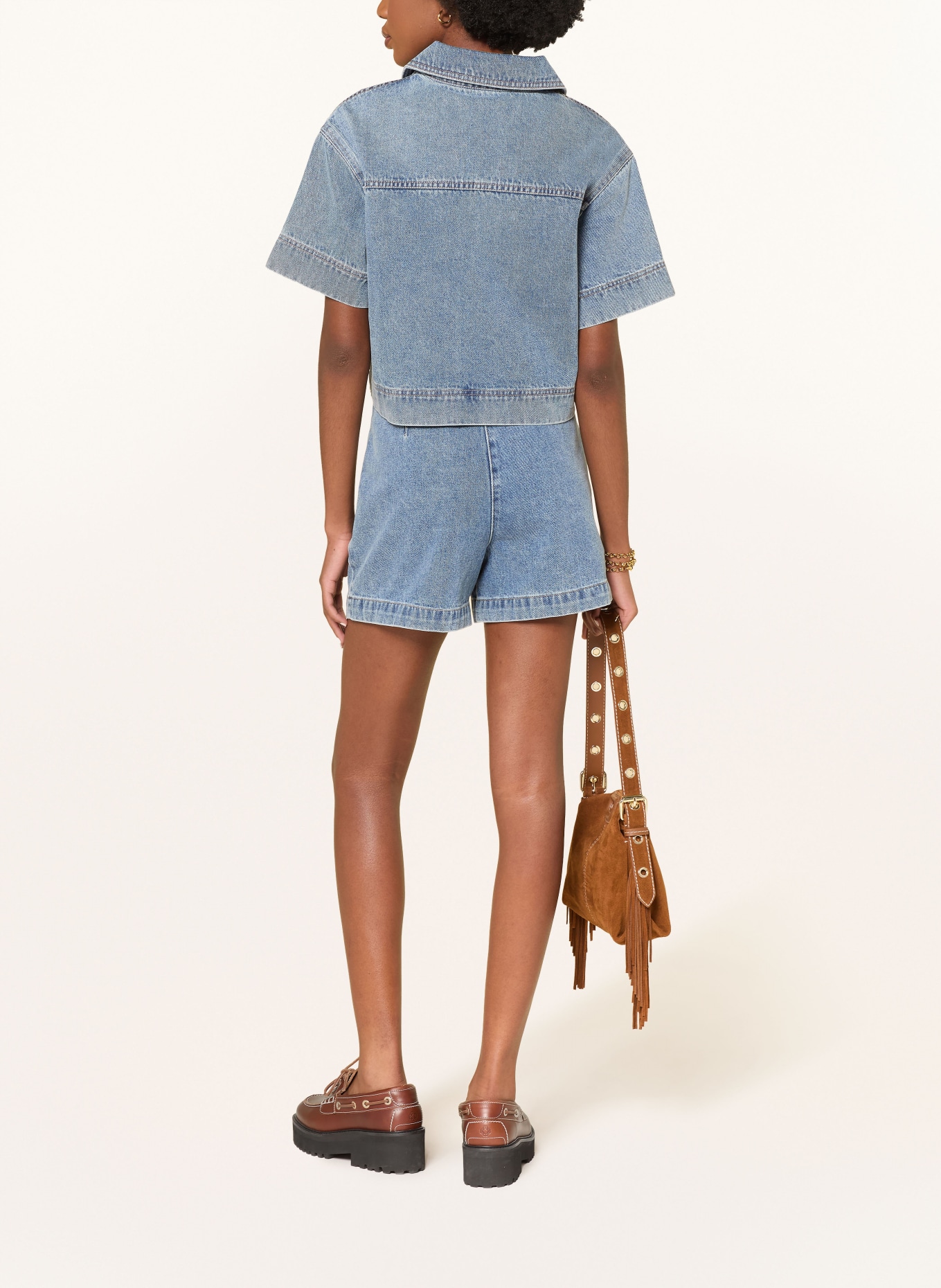 MRS & HUGS džínová košile: MODRÁ