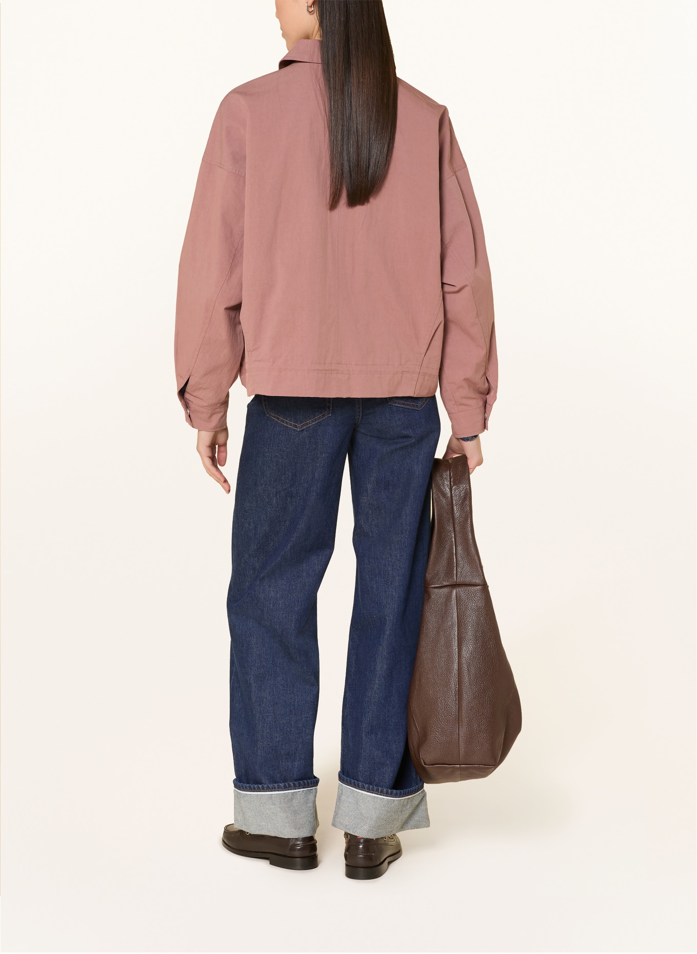 WITHBLACK Bunda LYDIA: STARORŮŽOVÁ