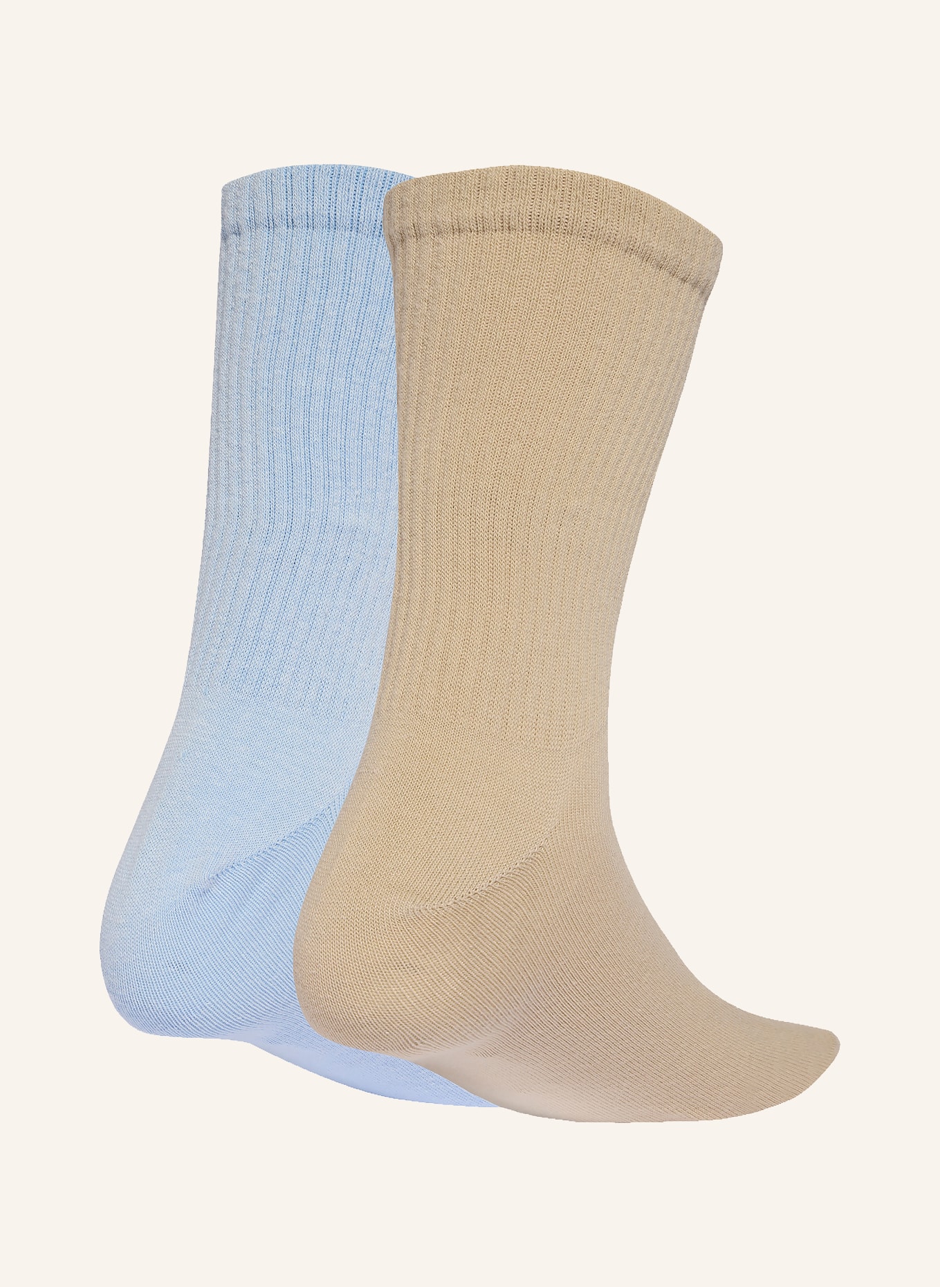 adidas Originals 2 páry ponožek EV.IC CREW: TMAVĚ MODRÁ / BÉŽOVÁ