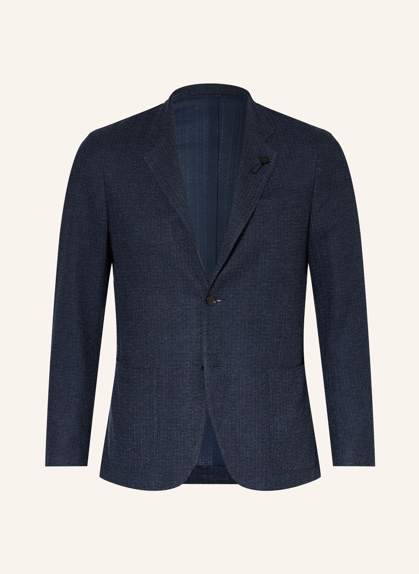 LARDINI Stricksakko Extra Slim Fit: DUNKELBLAU