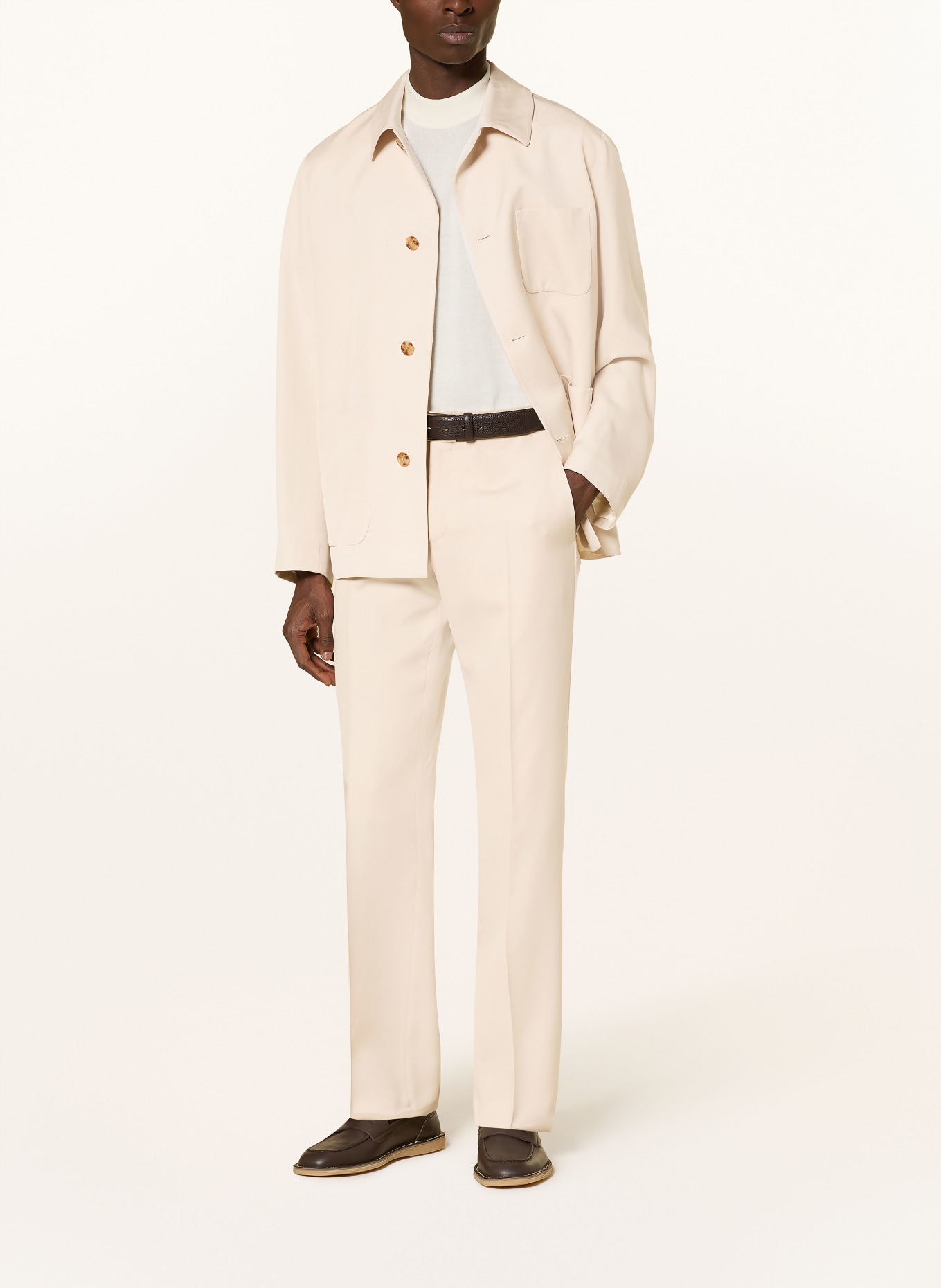 LARDINI Hose Regular Fit: BEIGE