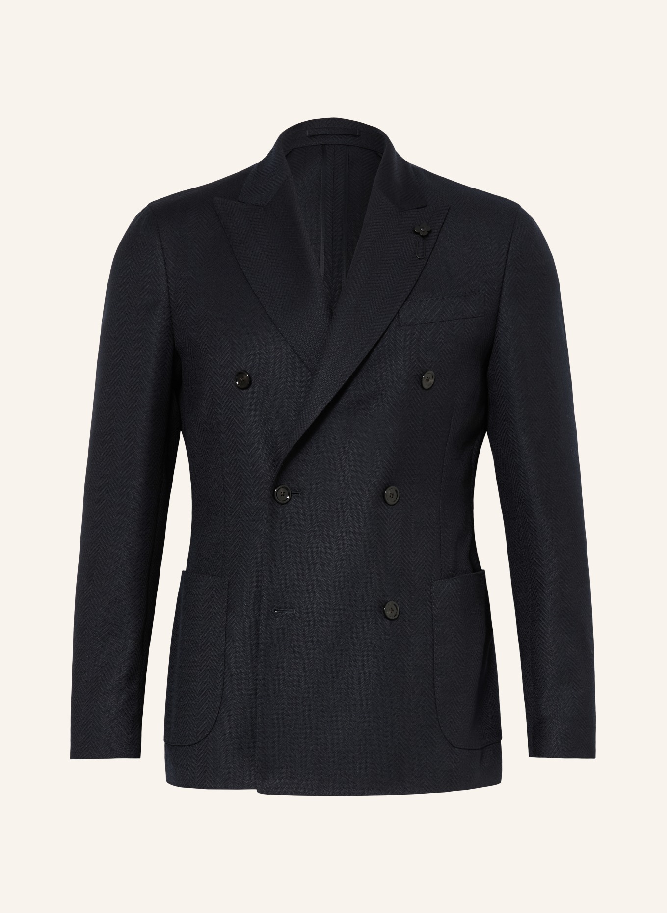 LARDINI Extra slim fit jacket: DARK BLUE
