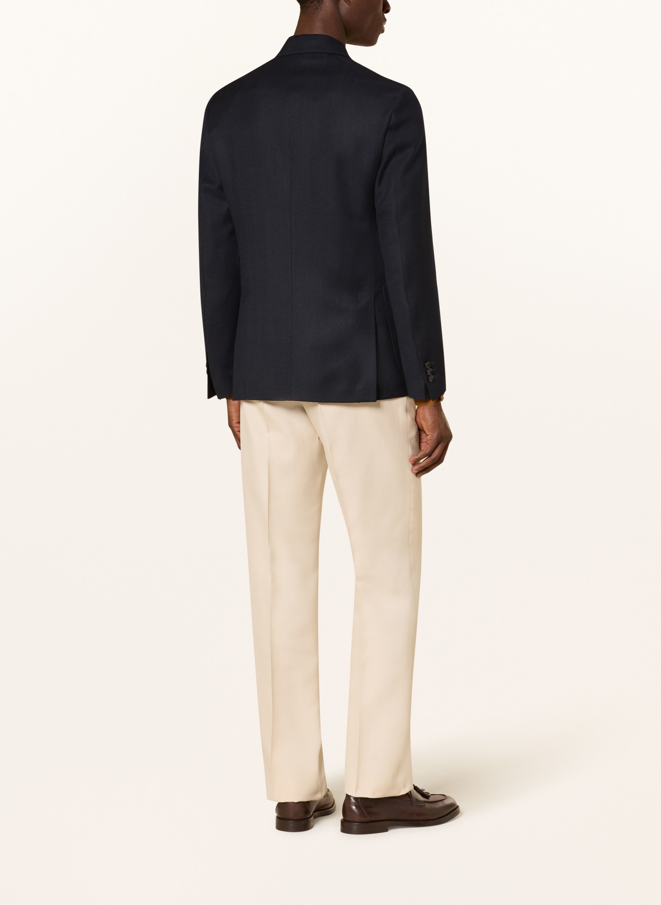 LARDINI Extra slim fit jacket: DARK BLUE