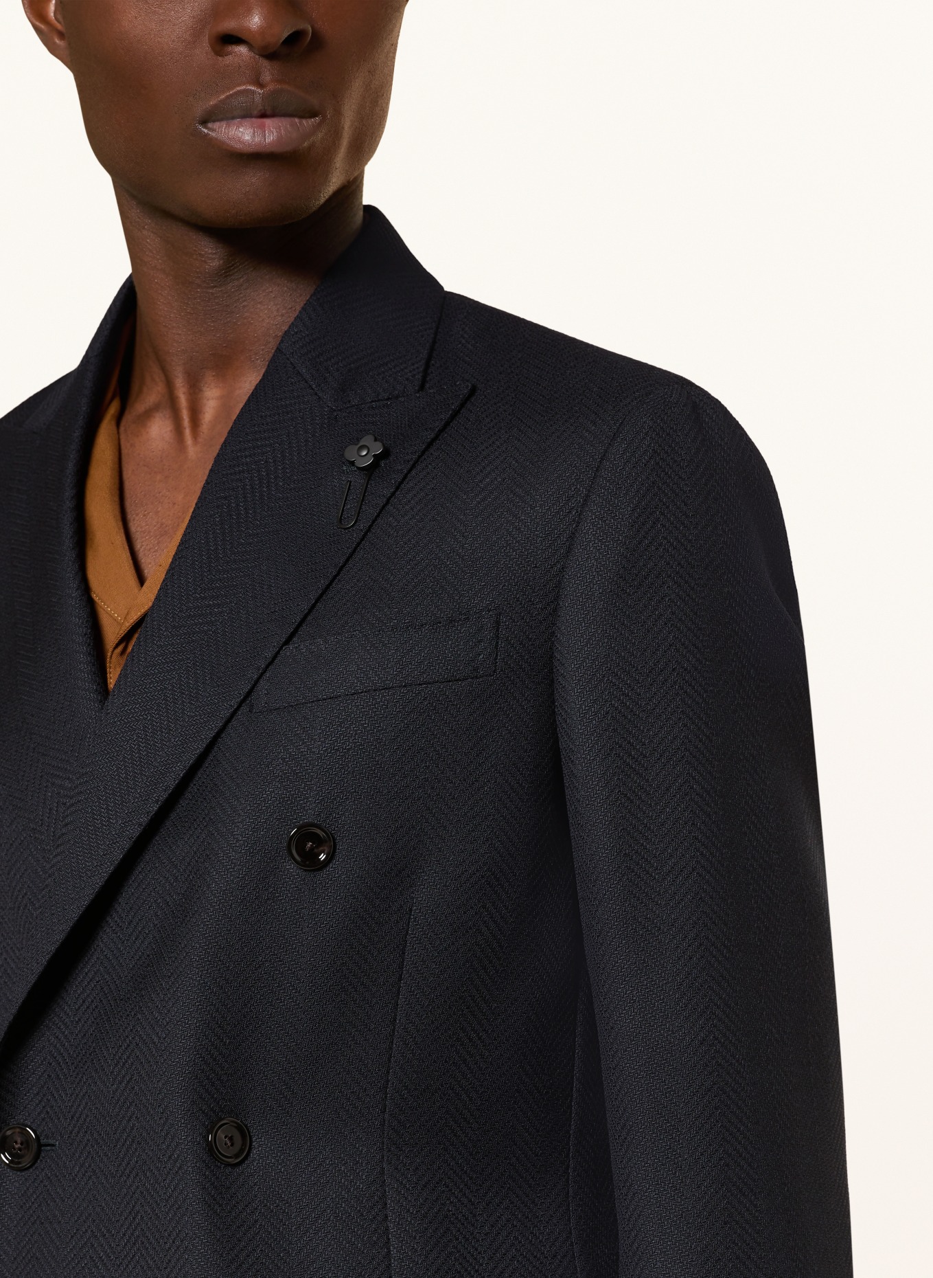 LARDINI Extra slim fit jacket: DARK BLUE