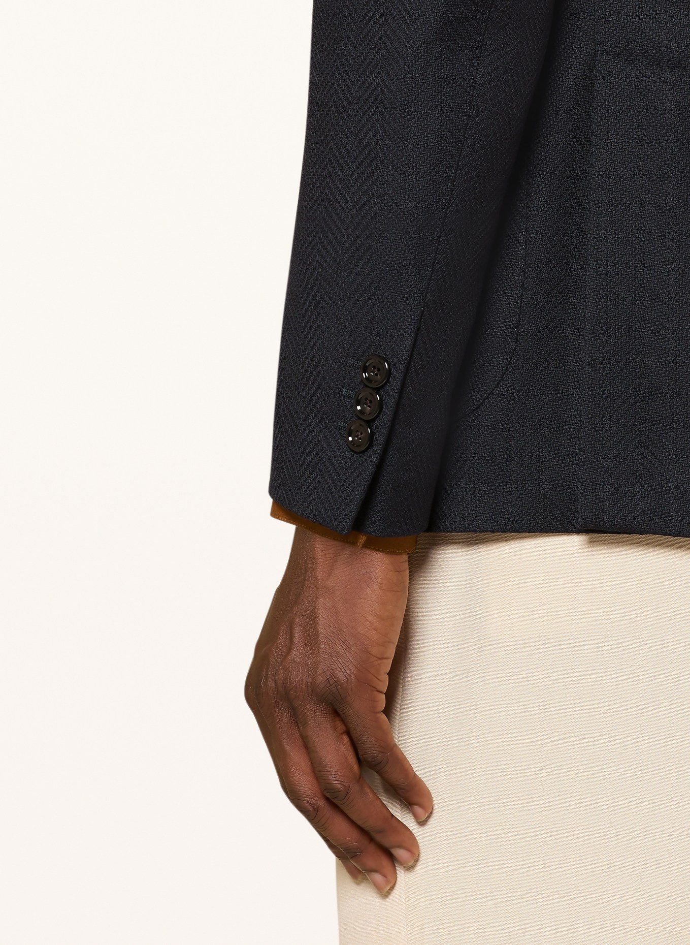 LARDINI Extra slim fit jacket: DARK BLUE