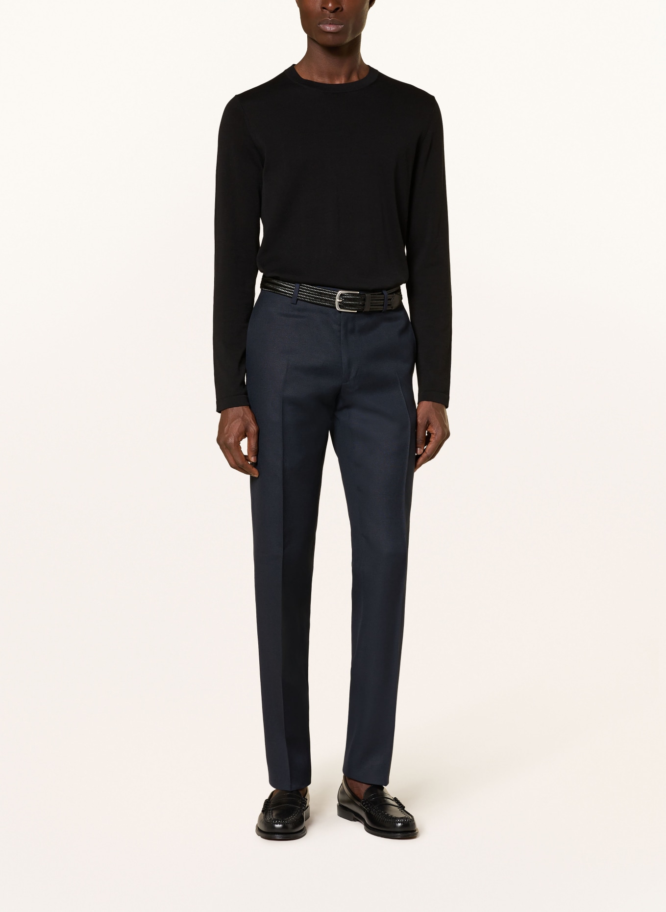 LARDINI Slim fit suit pants: 850 NAVY