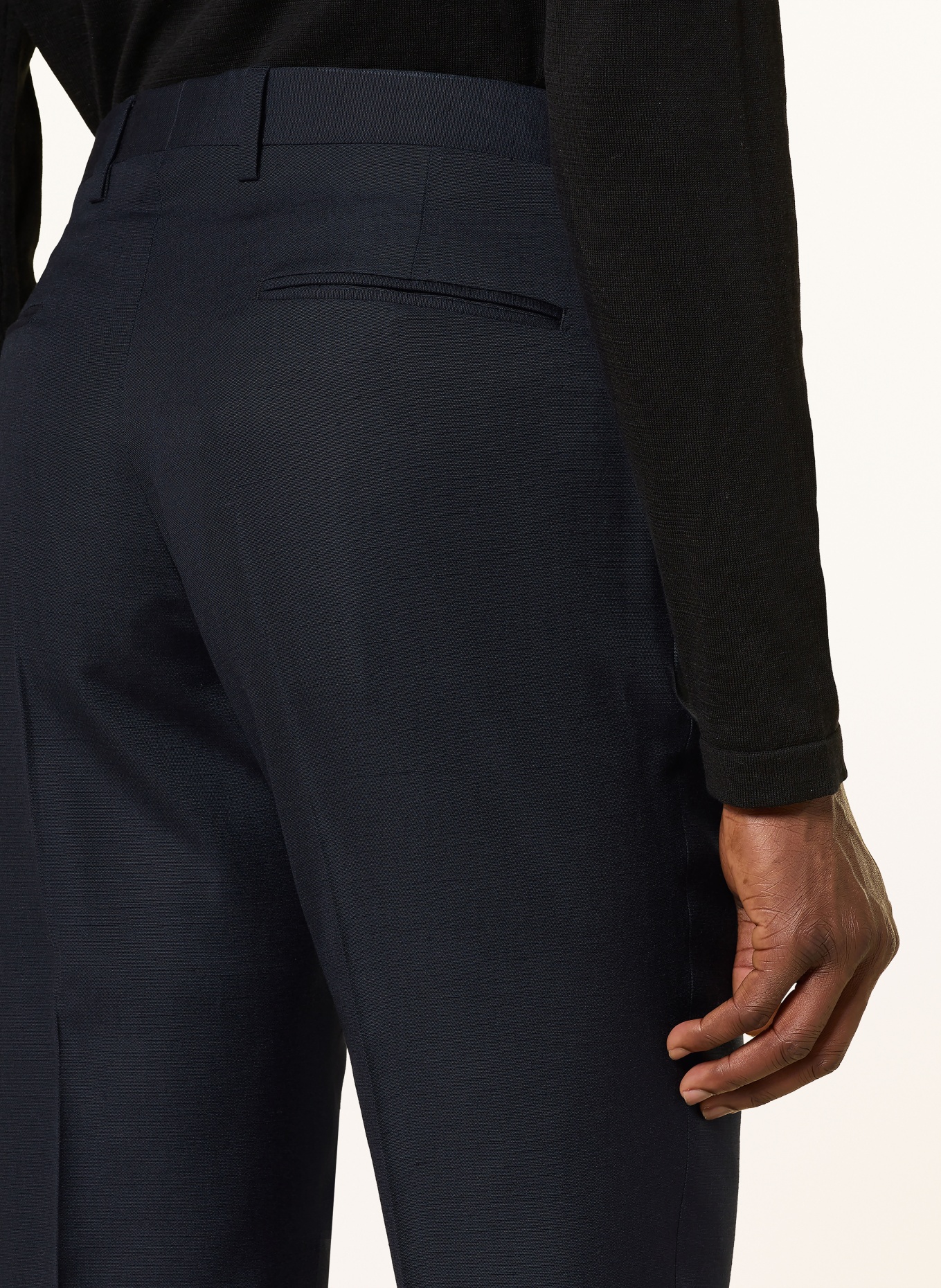 LARDINI Slim fit suit pants: 850 NAVY