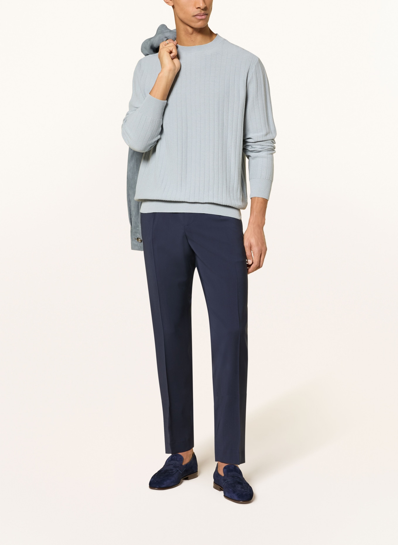 LARDINI Pullover: BLAUGRAU