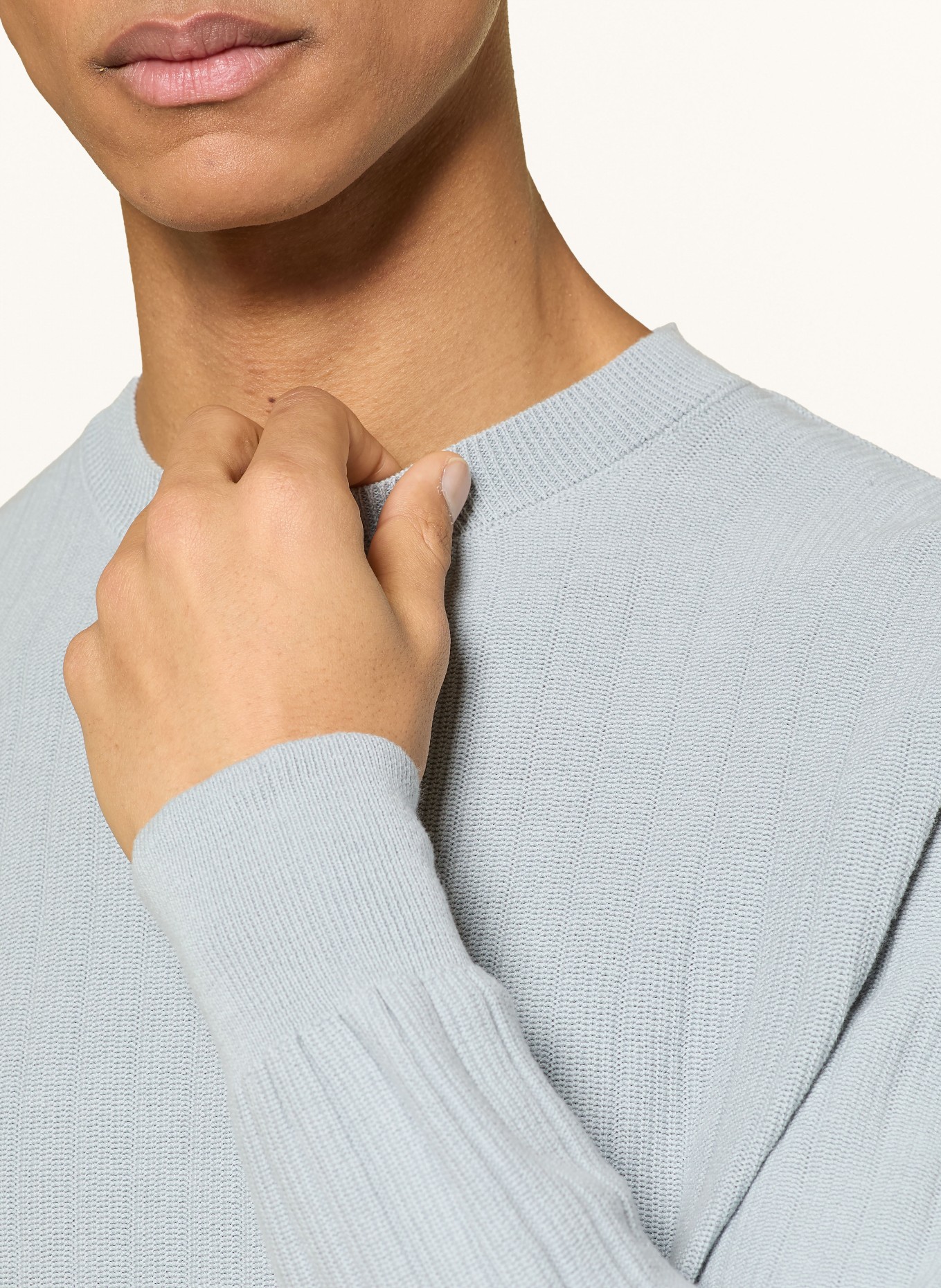 LARDINI Pullover: BLAUGRAU