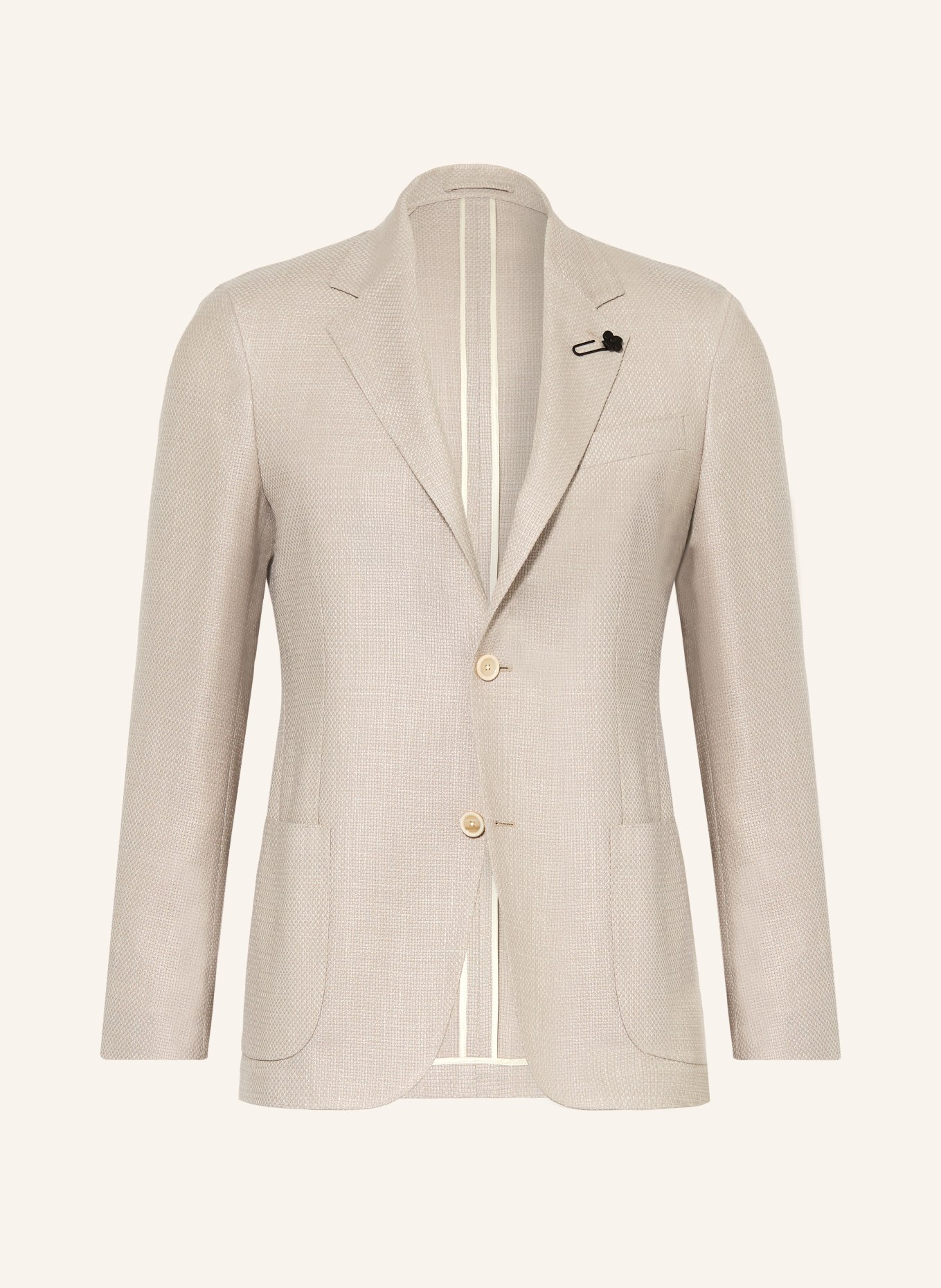 LARDINI Extra slim fit jacket: BEIGE