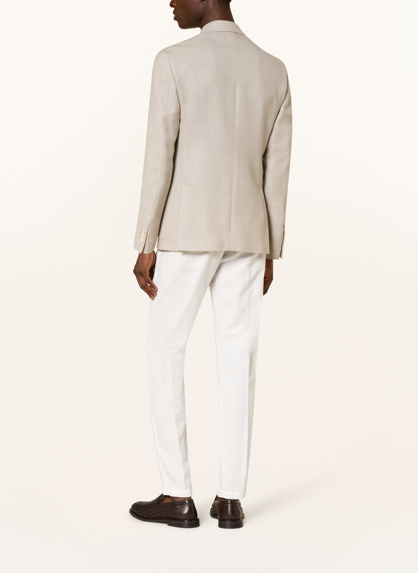 LARDINI Extra slim fit jacket: BEIGE