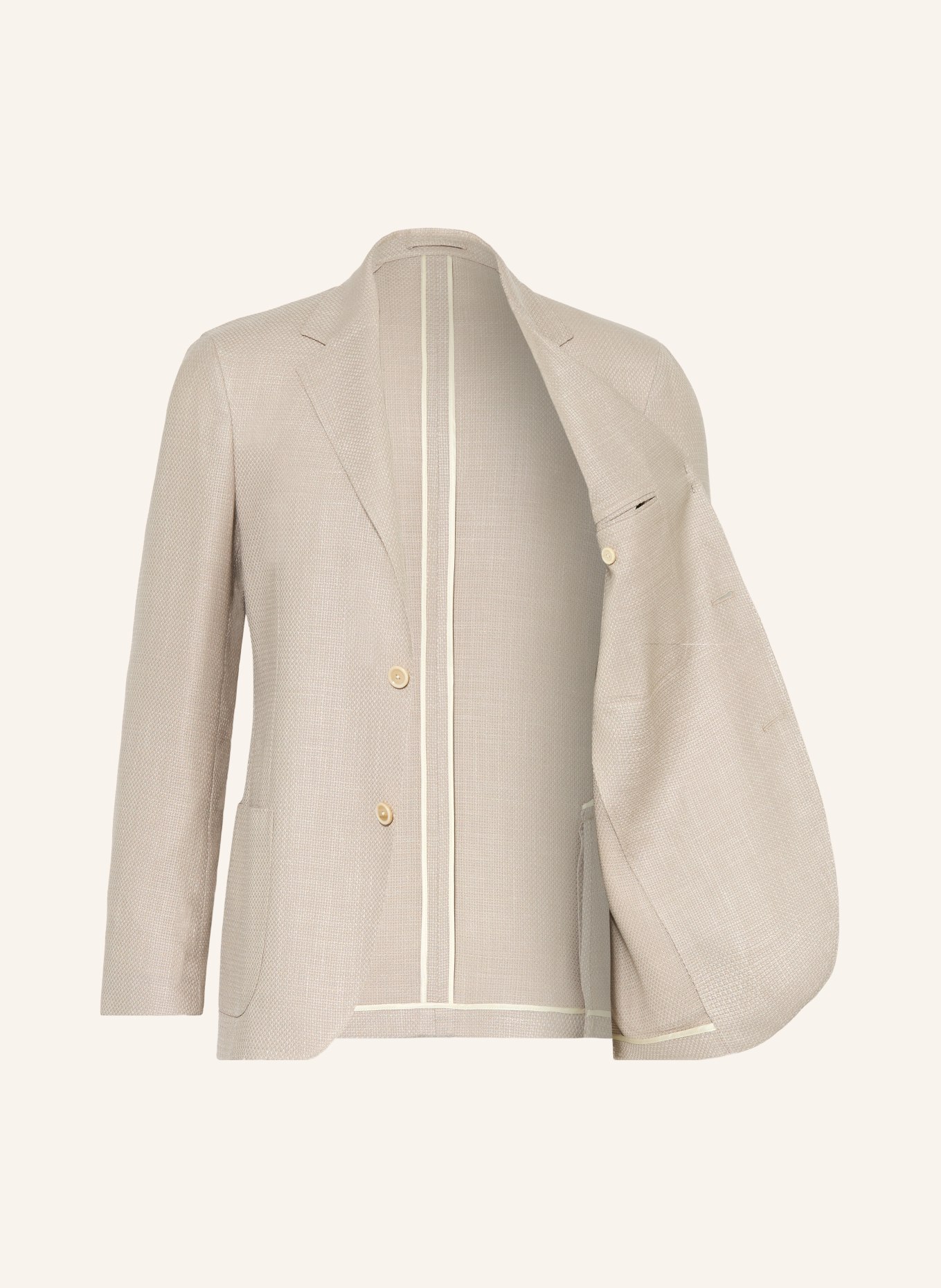 LARDINI Extra slim fit jacket: BEIGE