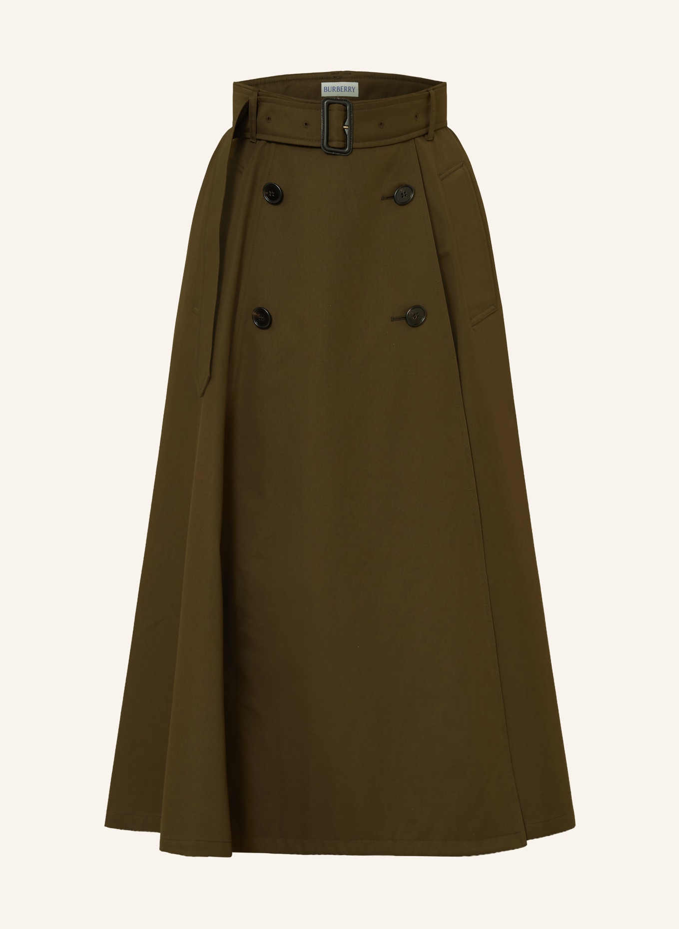 BURBERRY Spódnica kopertowa BRENDA: OLIWKOWY