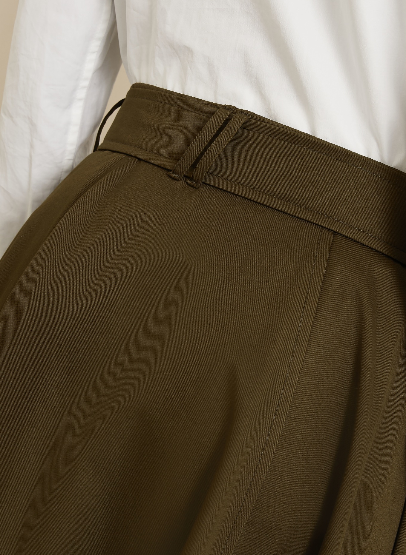 BURBERRY Spódnica kopertowa BRENDA: OLIWKOWY