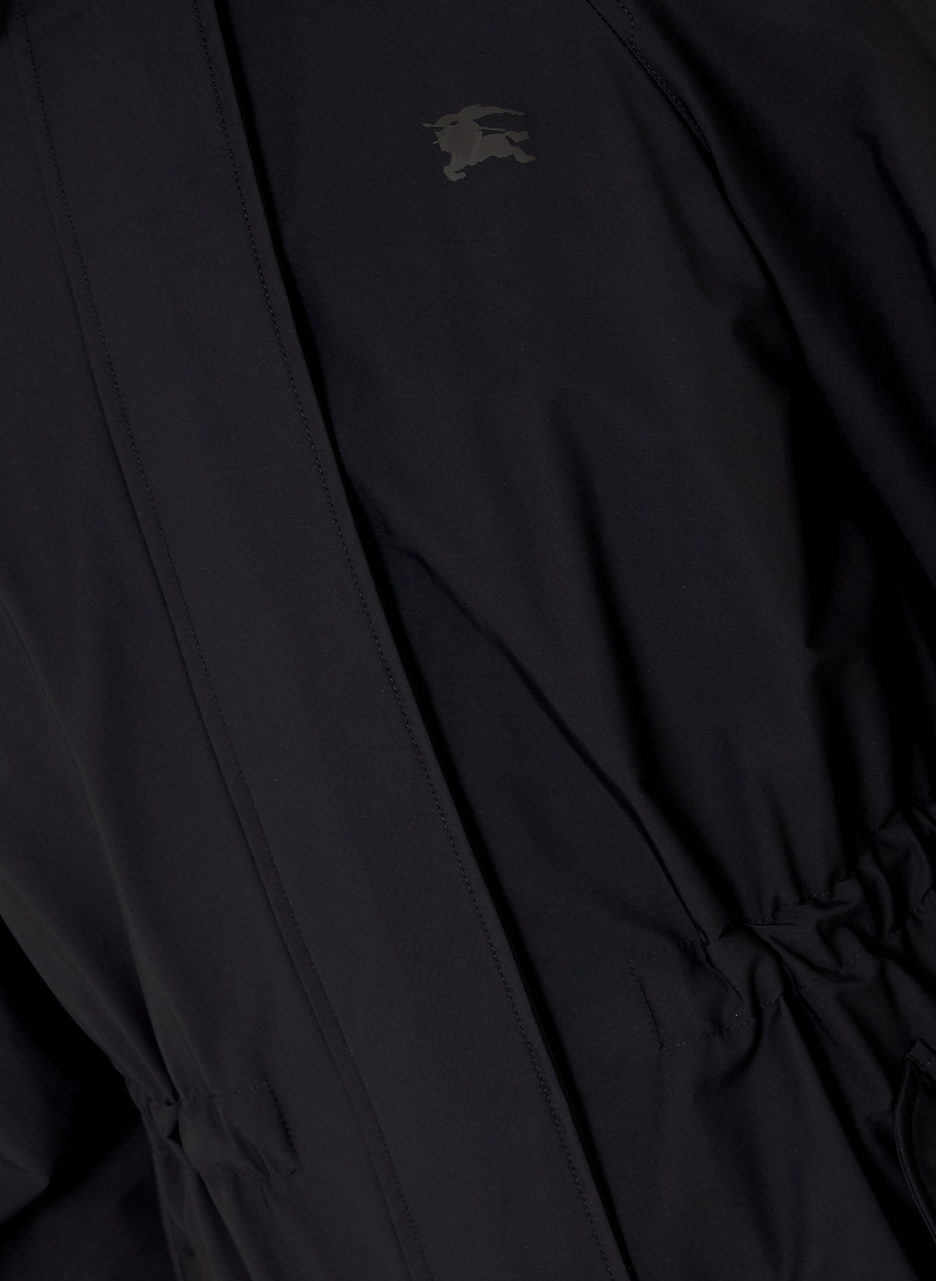 BURBERRY Parka NEWBURY z odpinanym kapturem: CZARNY / BEŻOWY / CZERWONY