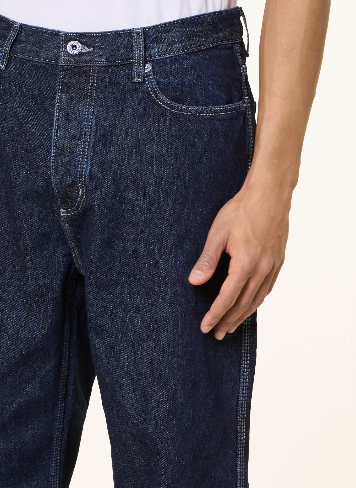 HUGO CARPENTER baggy fit jeans: 403 DARK BLUE