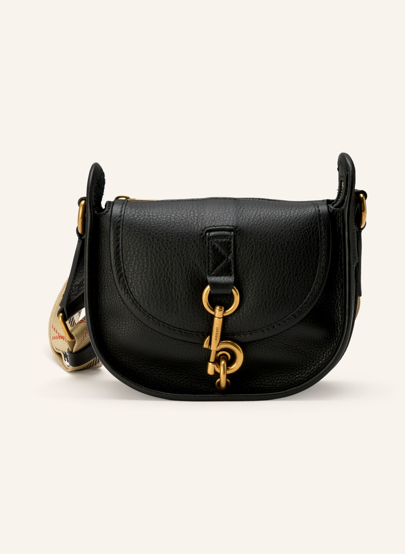 BURBERRY Umhängetasche: SCHWARZ / GOLD