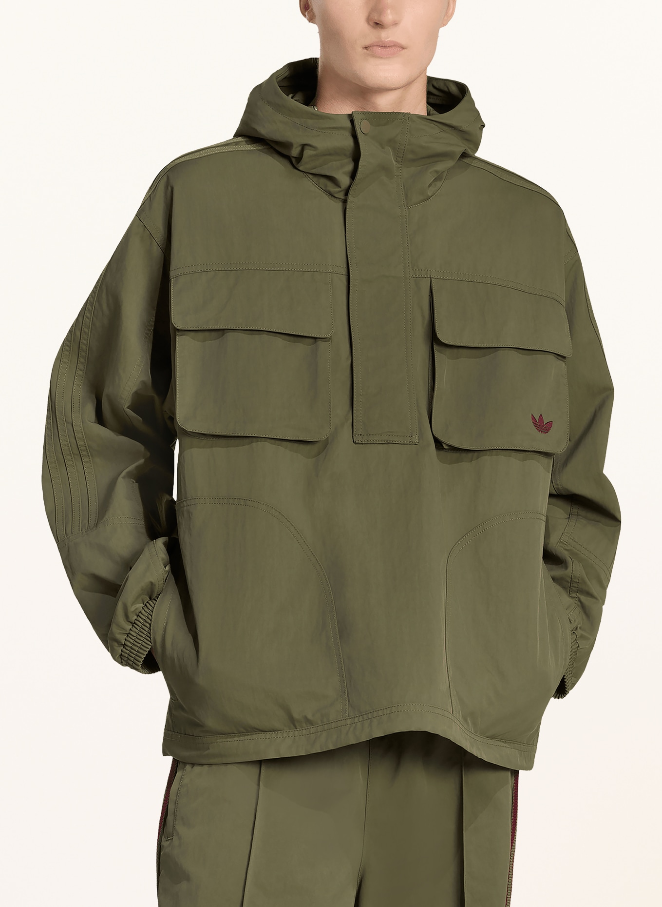 adidas Originals Schlupfjacke BRITCORE: DUNKELGRÜN