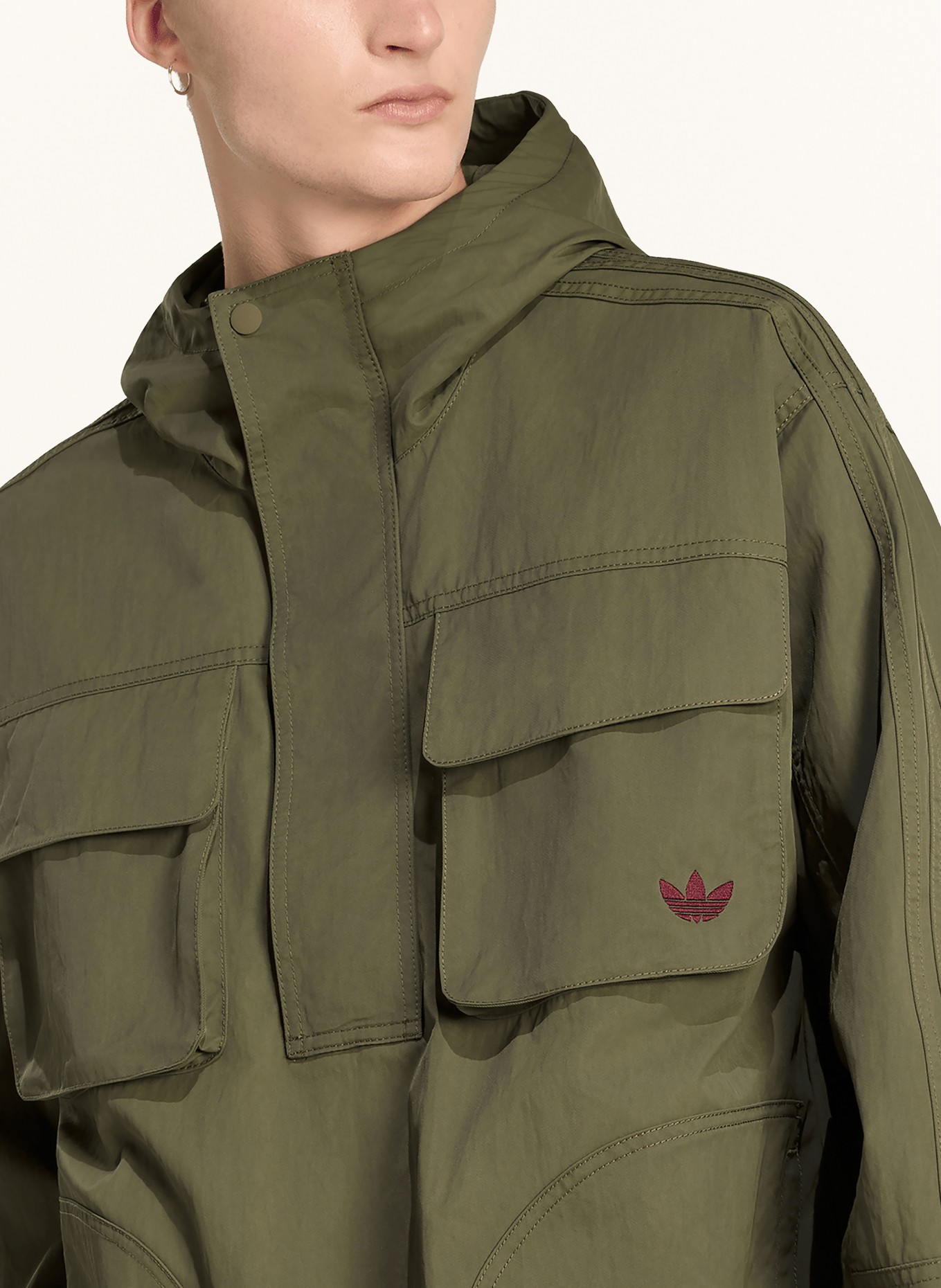 adidas Originals Schlupfjacke BRITCORE: DUNKELGRÜN