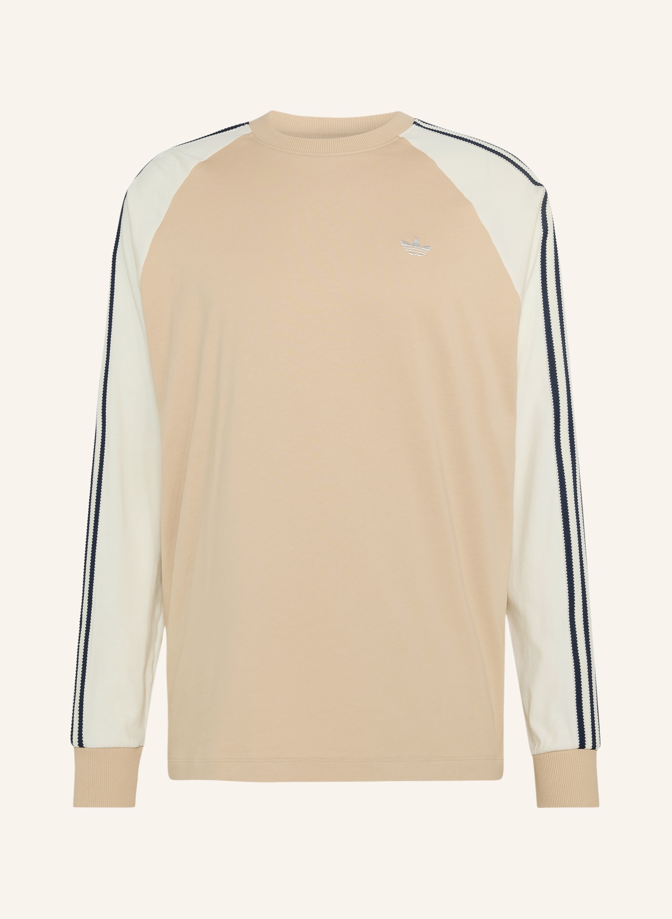adidas Originals Long-sleeved shirt BRITCORE LONG SLEEVE CALI: BEIGE / WHITE / BLACK