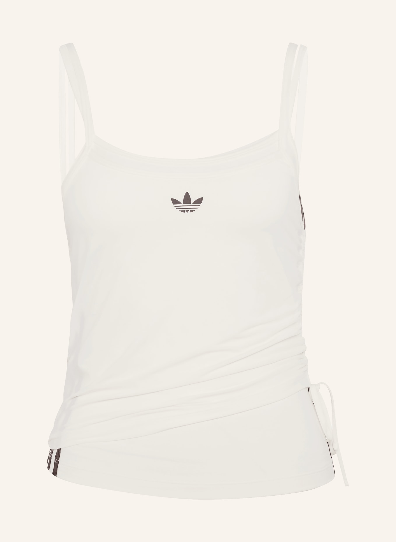 adidas Originals Top DOUBLE LAYERED v kombinaci materiálů: REŽNÁ / ČERNÁ