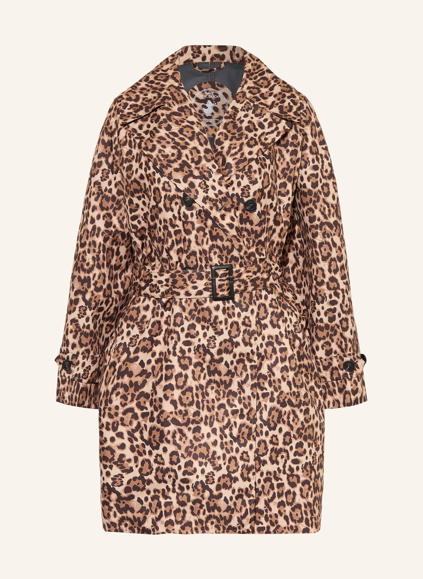 SAVE THE DUCK Trenchcoat TECLA: BEIGE / HELLBRAUN / DUNKELBRAUN