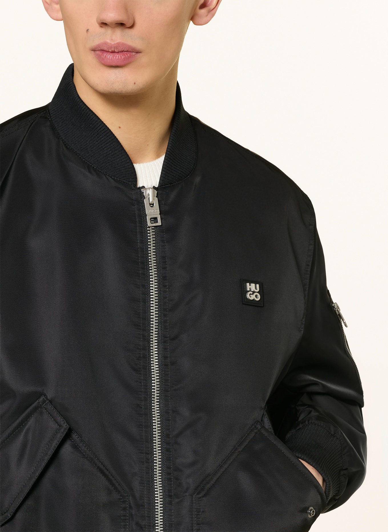 HUGO Blouson BADAM: SCHWARZ