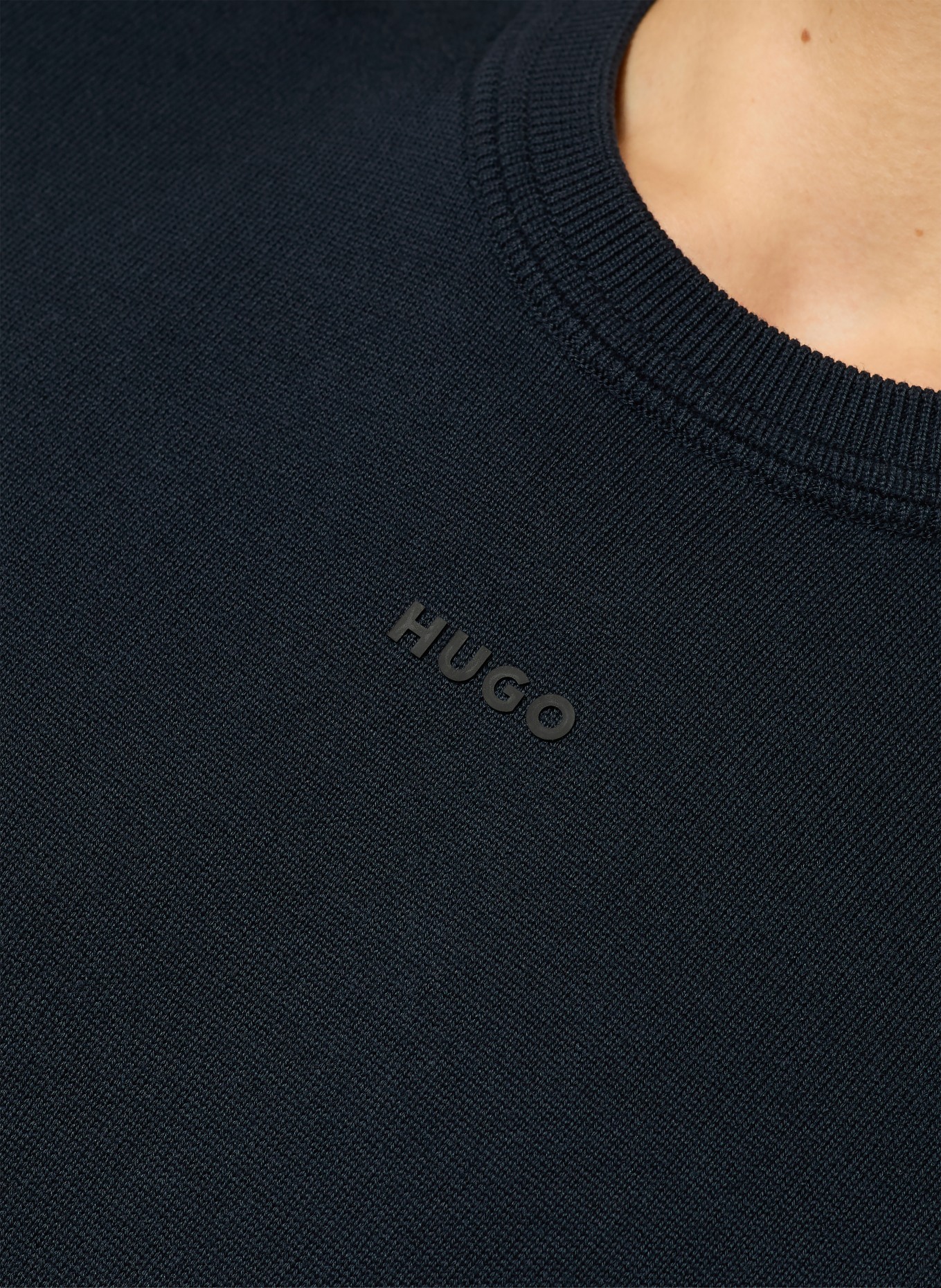 HUGO Pullover SAN CASSIUS: DUNKELBLAU