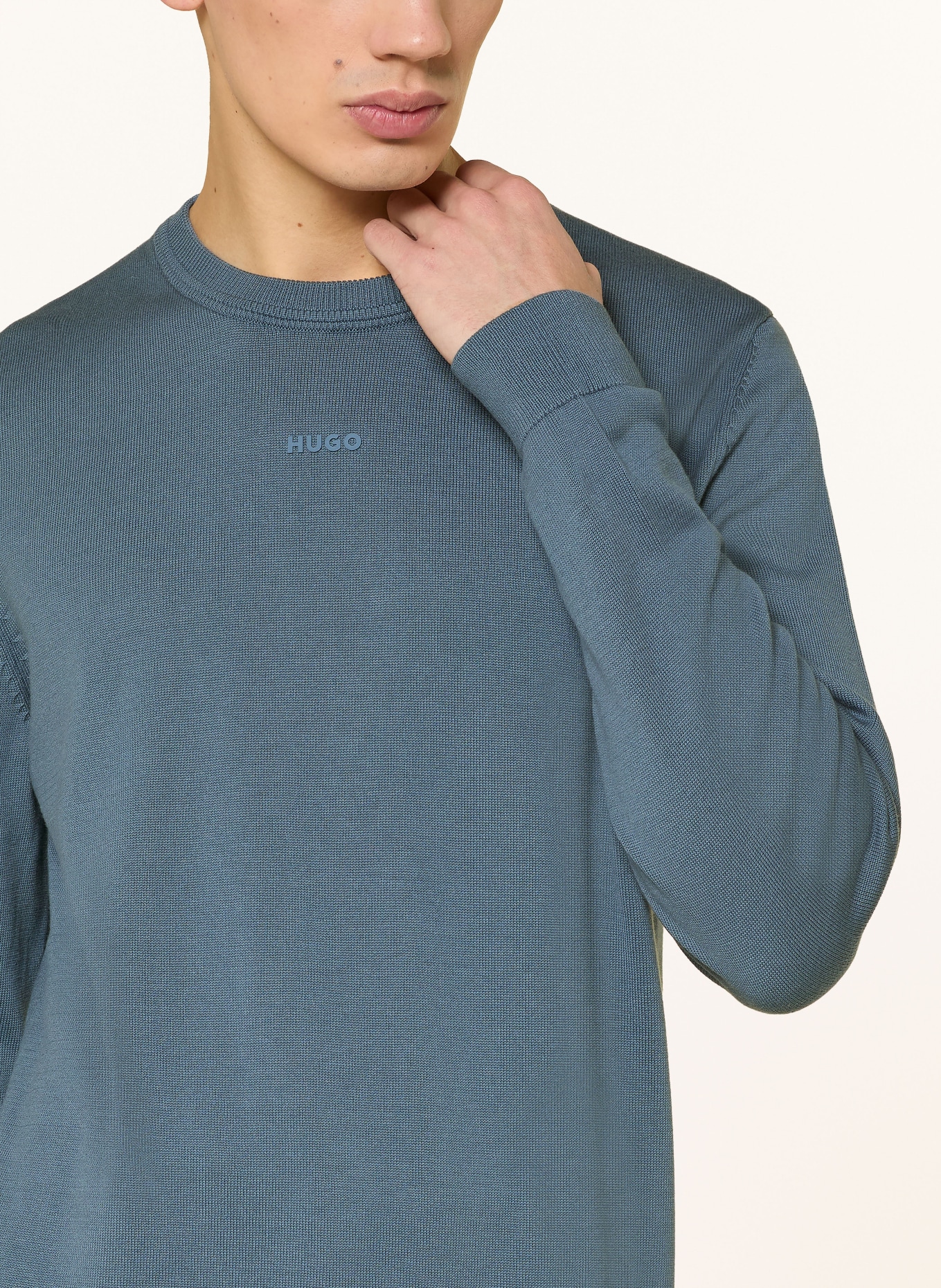 HUGO Pullover SAN CASSIUS: BLAU