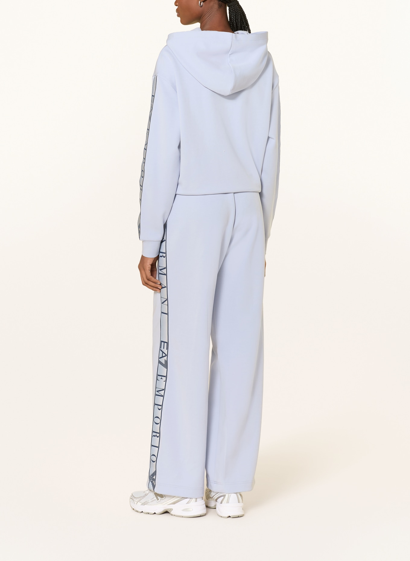 EA7 EMPORIO ARMANI Track Pants NATURAL VENTUS7: LIGHT BLUE / DARK BLUE