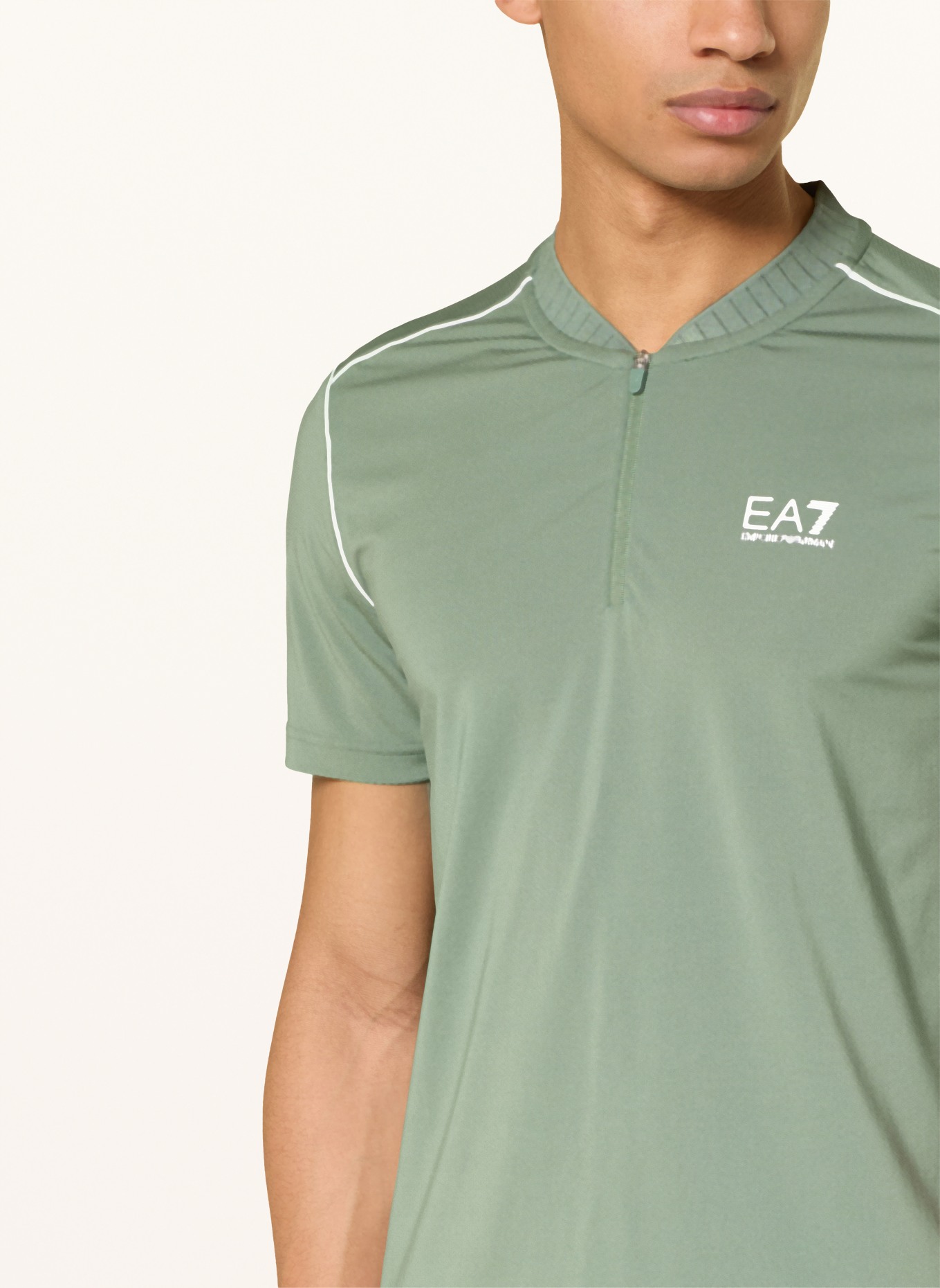 EA7 EMPORIO ARMANI T-Shirt TENNIS PRO: GRÜN / WEISS