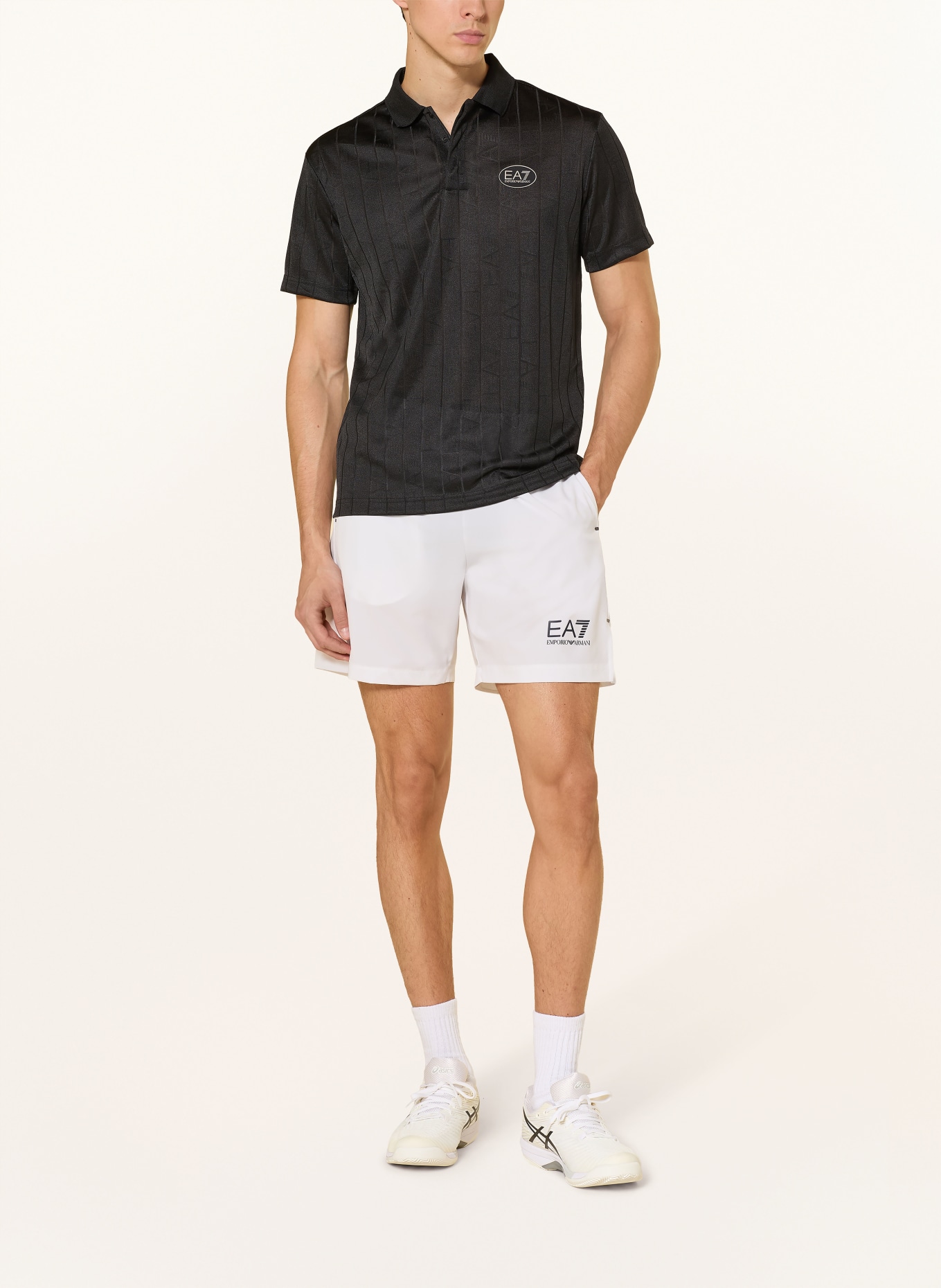 EA7 EMPORIO ARMANI Funktions-Poloshirt PRO: SCHWARZ