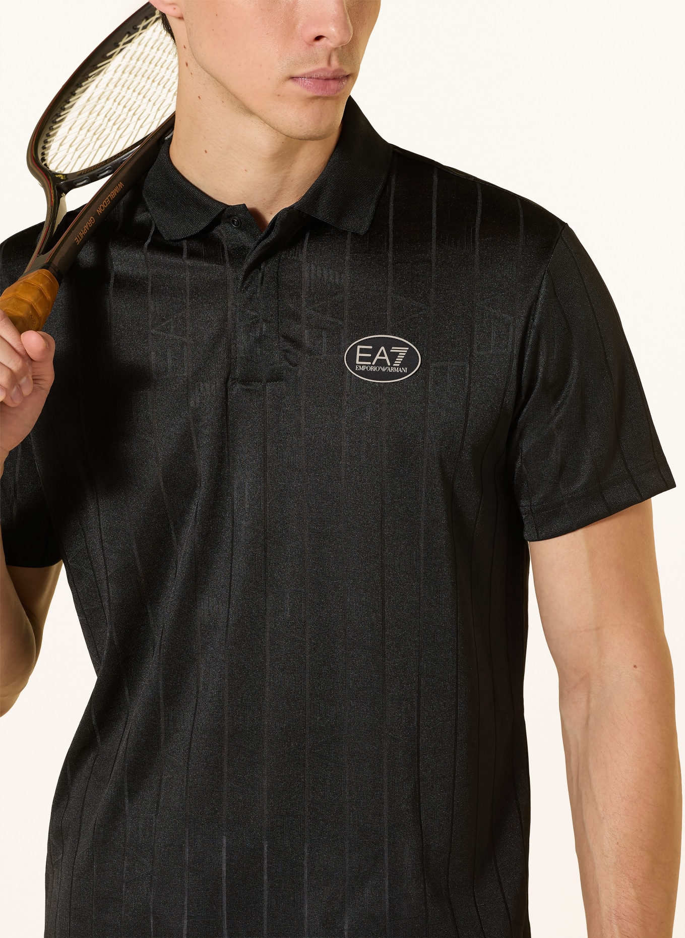 EA7 EMPORIO ARMANI Funktions-Poloshirt PRO: SCHWARZ