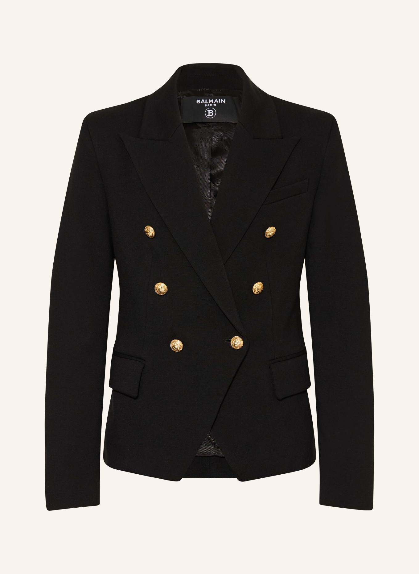 BALMAIN Jersey blazer: BLACK