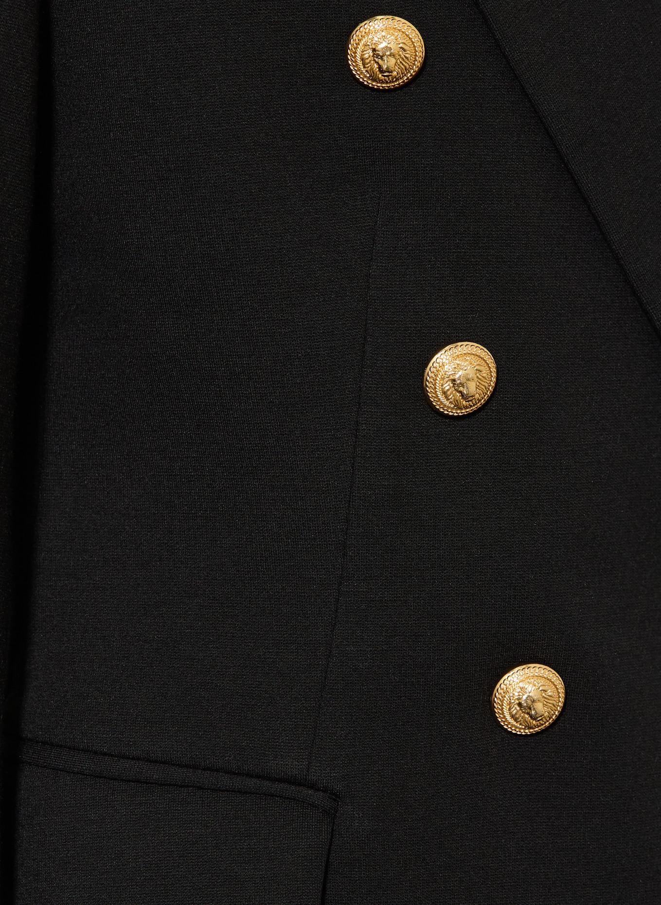 BALMAIN Jersey blazer: BLACK