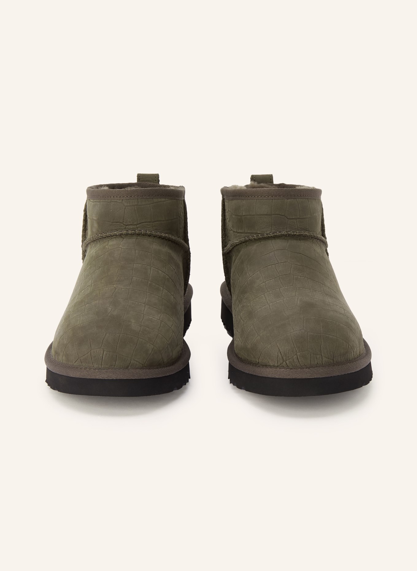 UGG Boots CLASSIC ULTRA MINI EMBOSSED: DUNKELGRAU