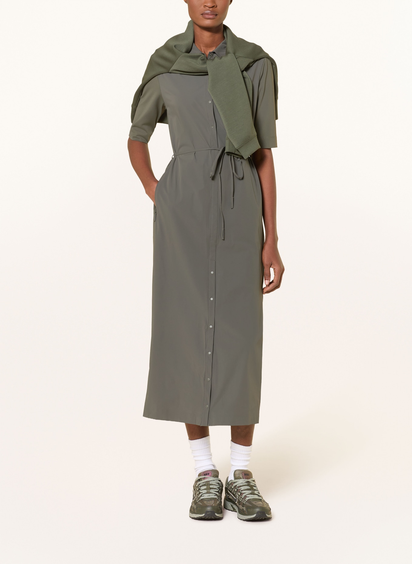 JEANNE BARET Košilové šaty SUMATRA: KHAKI