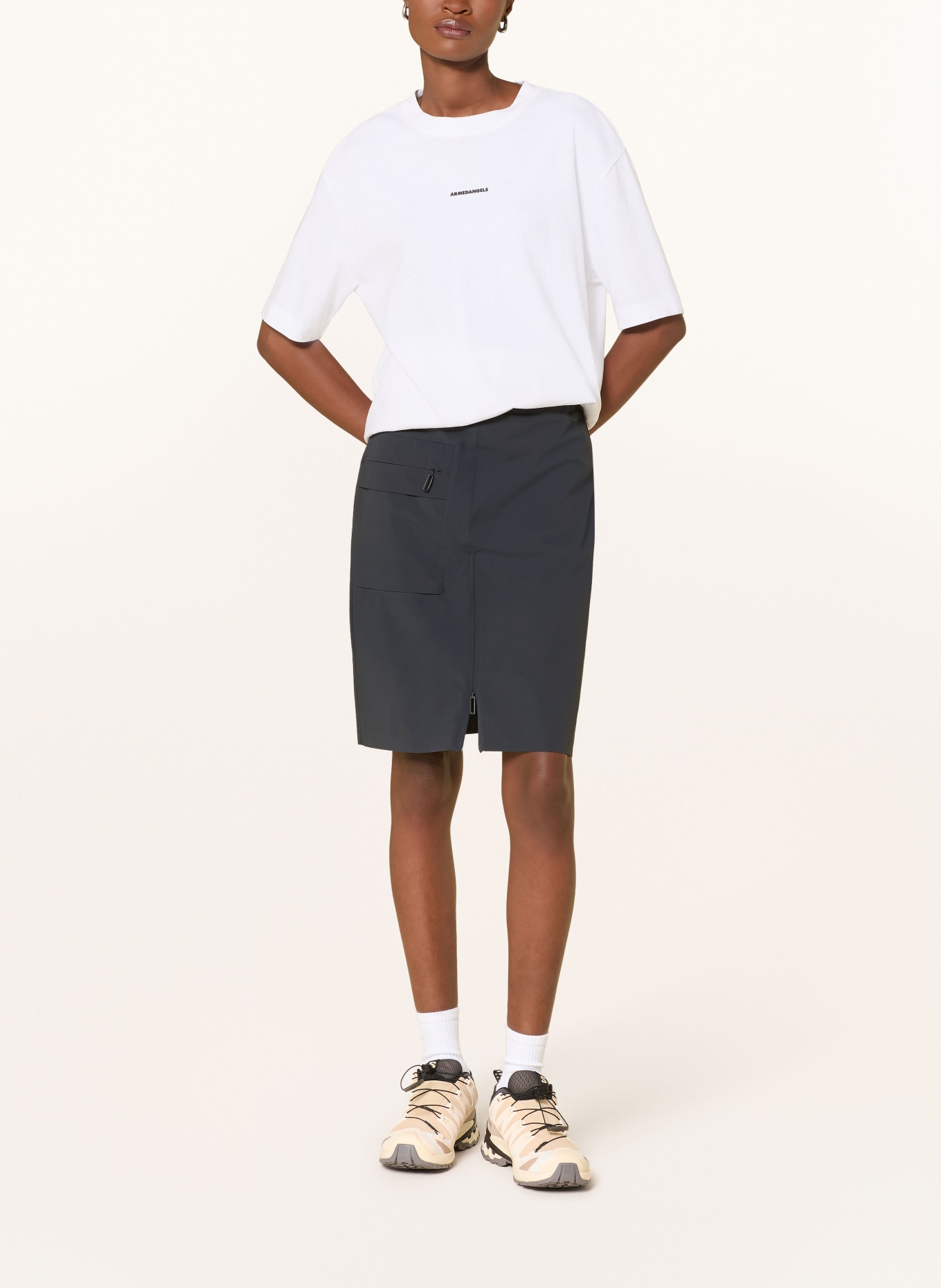 JEANNE BARET Sukně SUMATRA: TMAVĚ ŠEDÁ