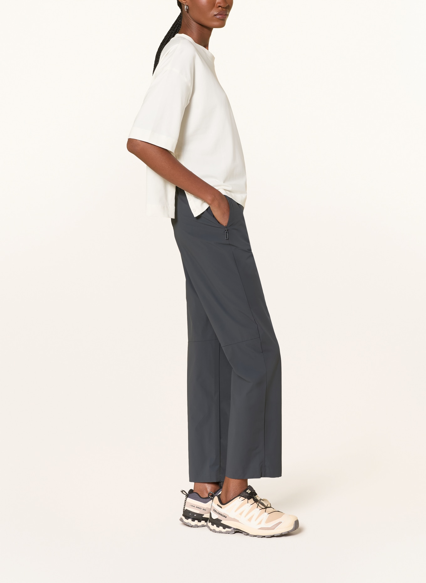 JEANNE BARET SUMATRA pants: DARK GRAY