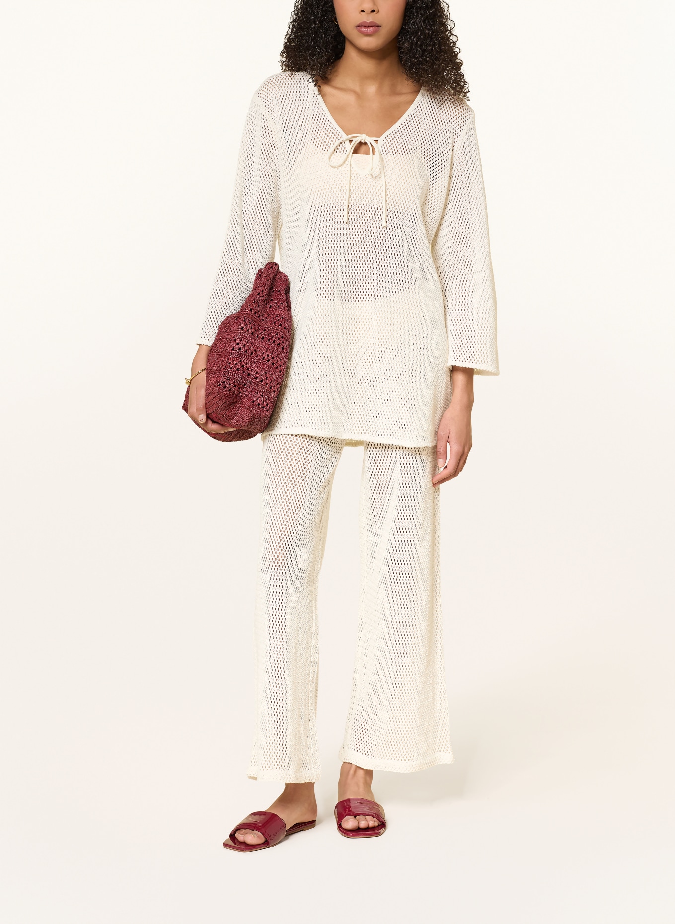 MRS & HUGS crochet tunic: ECRU