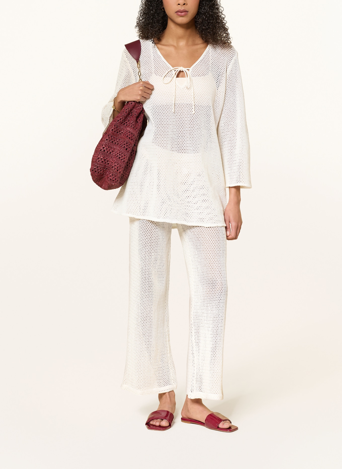 MRS & HUGS Häkelhose: CREME