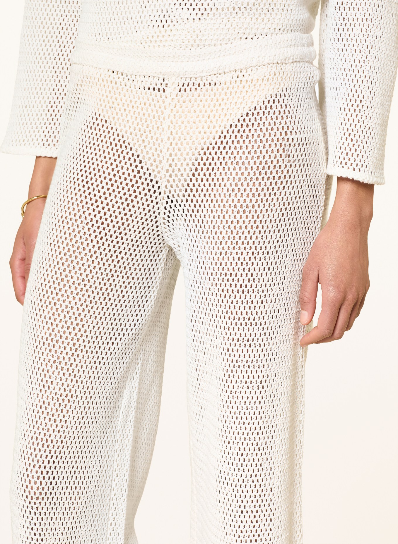 MRS & HUGS Häkelhose: CREME