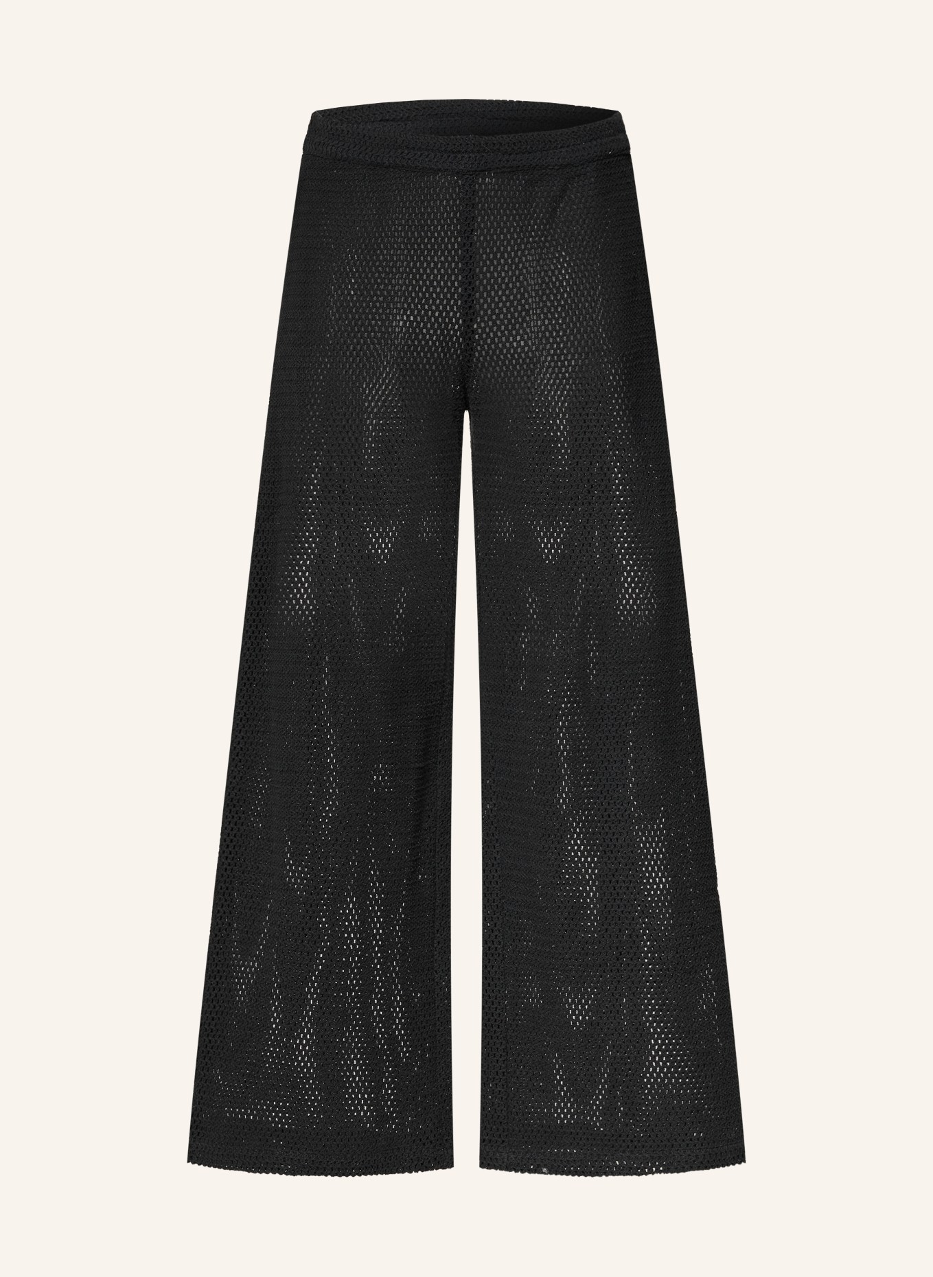 MRS & HUGS crochet pants: BLACK