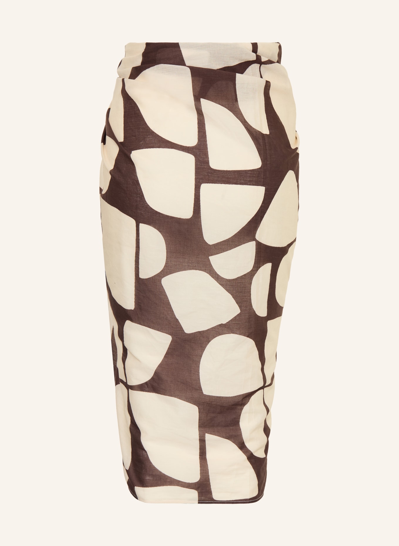 MRS & HUGS Pareo: KRÉMOVÁ / TMAVĚ HNĚDÁ