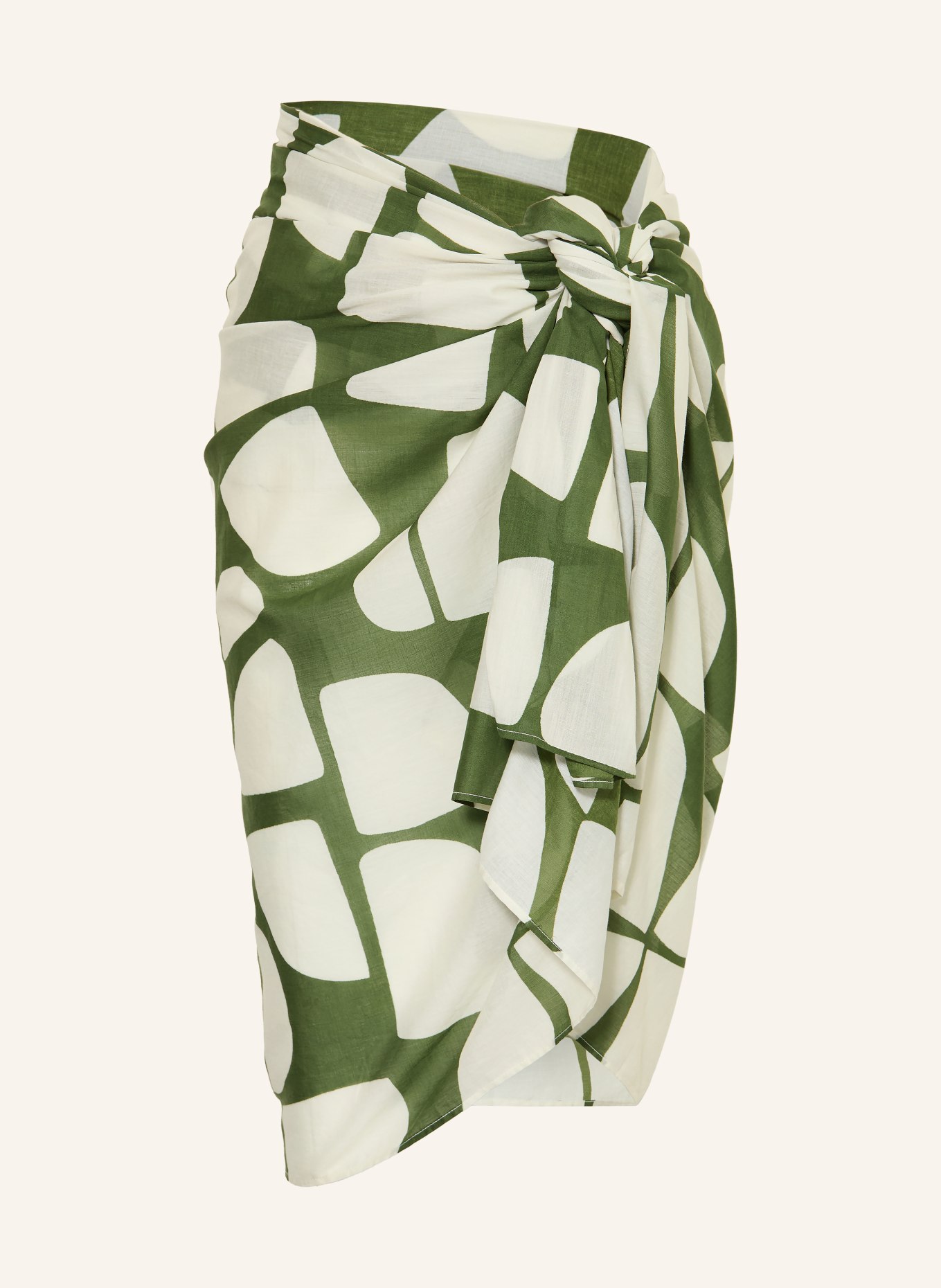 MRS & HUGS Pareo: KRÉMOVÁ / ZELENÁ